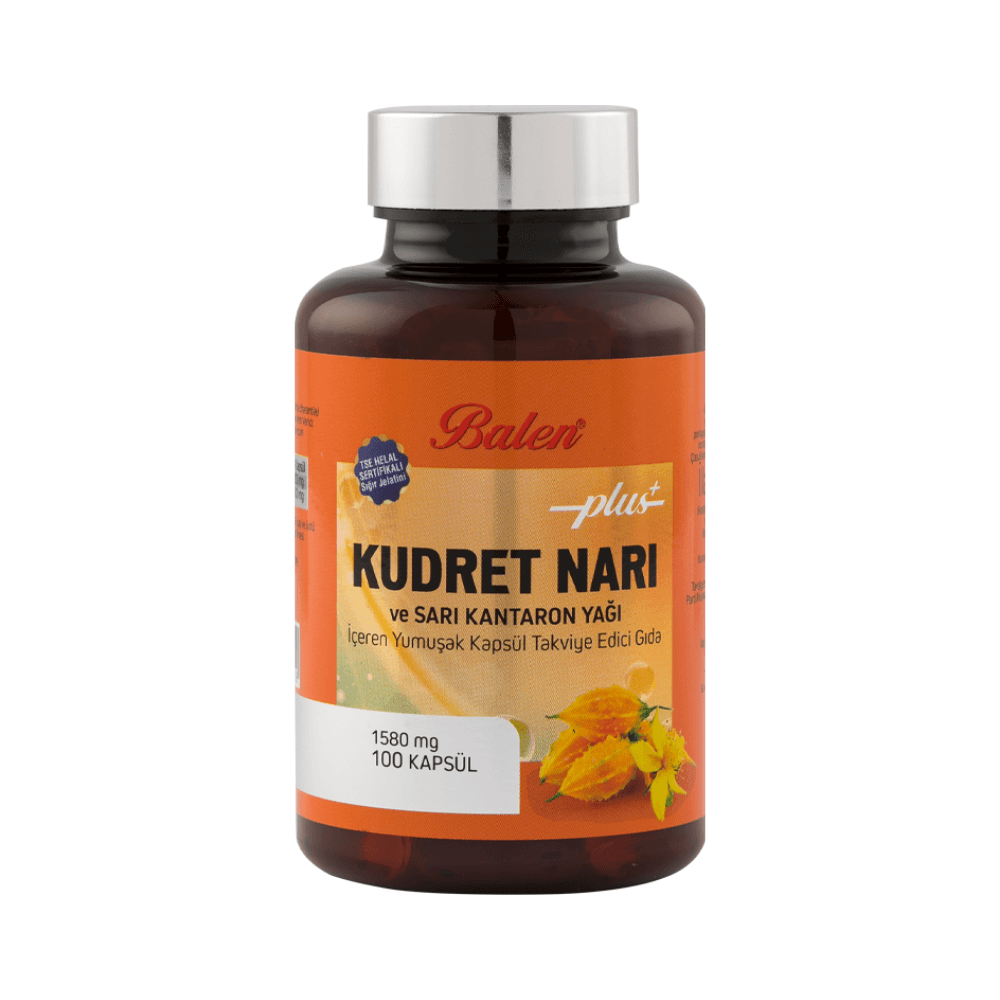 Balen Kudret Narı Ve Sarı Kantaron Yağı İçeren Yumuşak Kapsül 1580 Mg 100 Kapsül