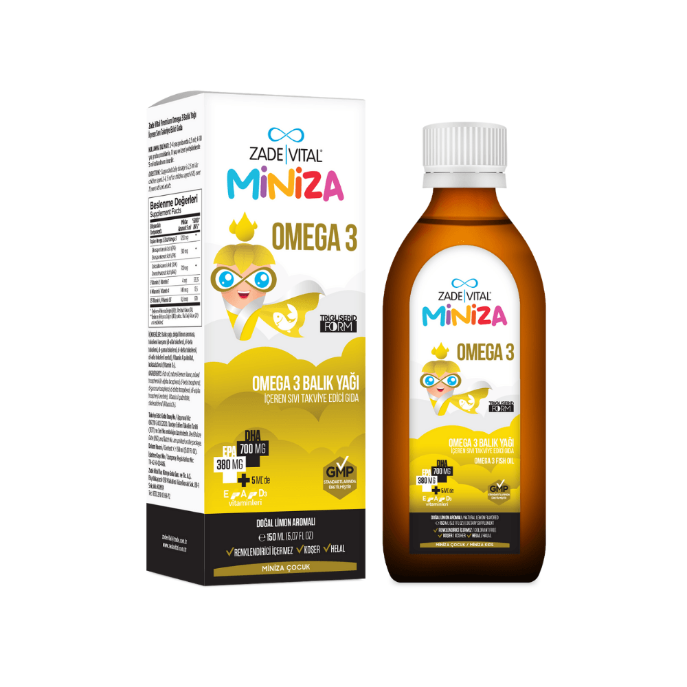 Zade Vital Miniza Omega-3 Balık Yağı 150 ml