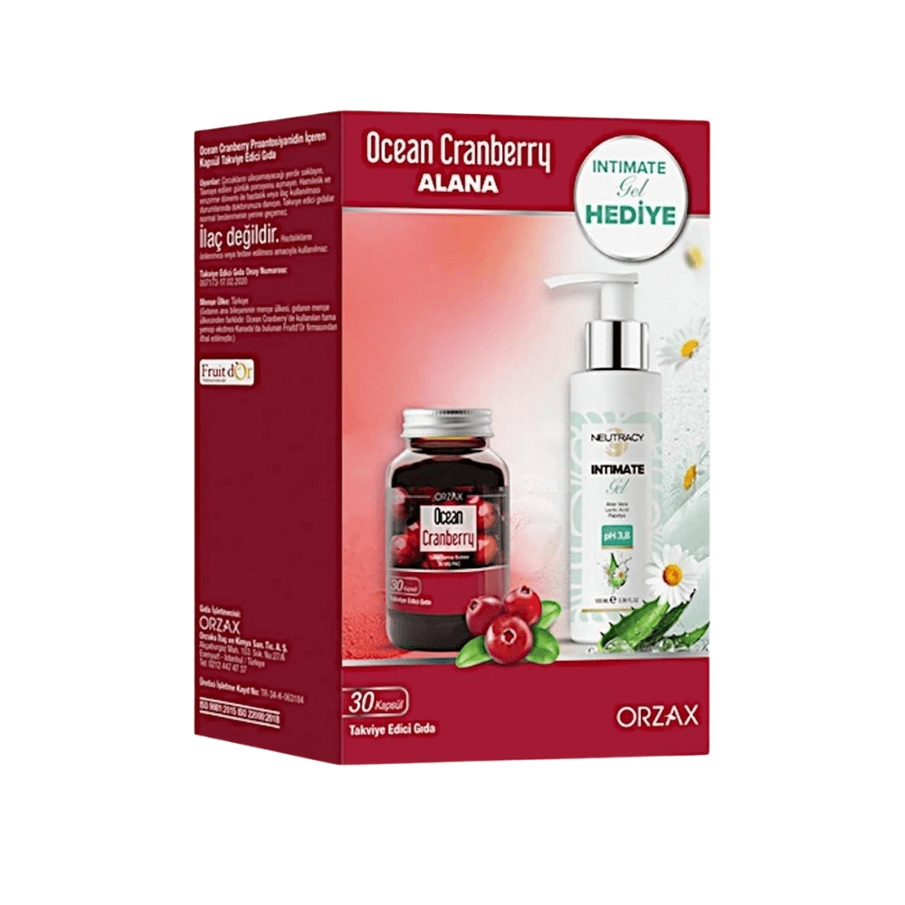 Ocean Cranberry 30 Kapsül+Neutracy Intımate Jel 100 Ml