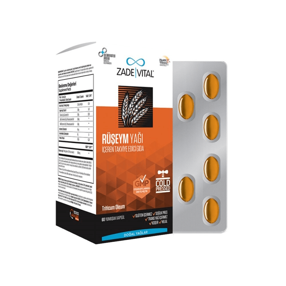 Zade Vital Ruşeym Yağı 500 Mg 60 Kapsül