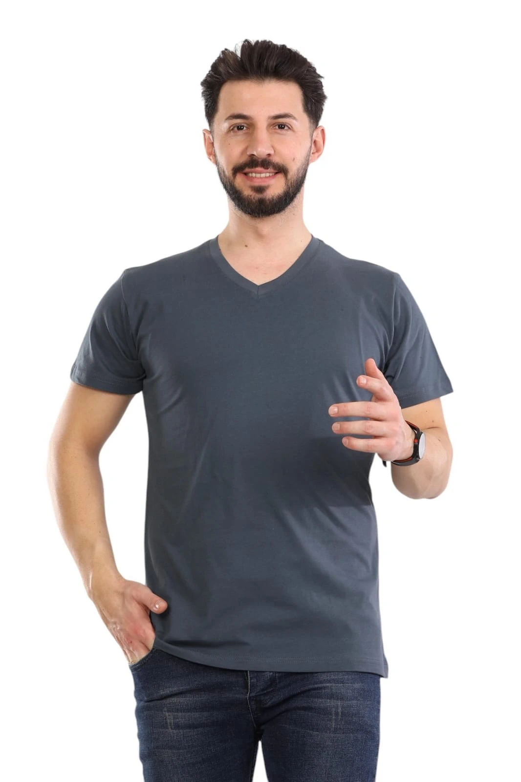 V Yaka Tişört