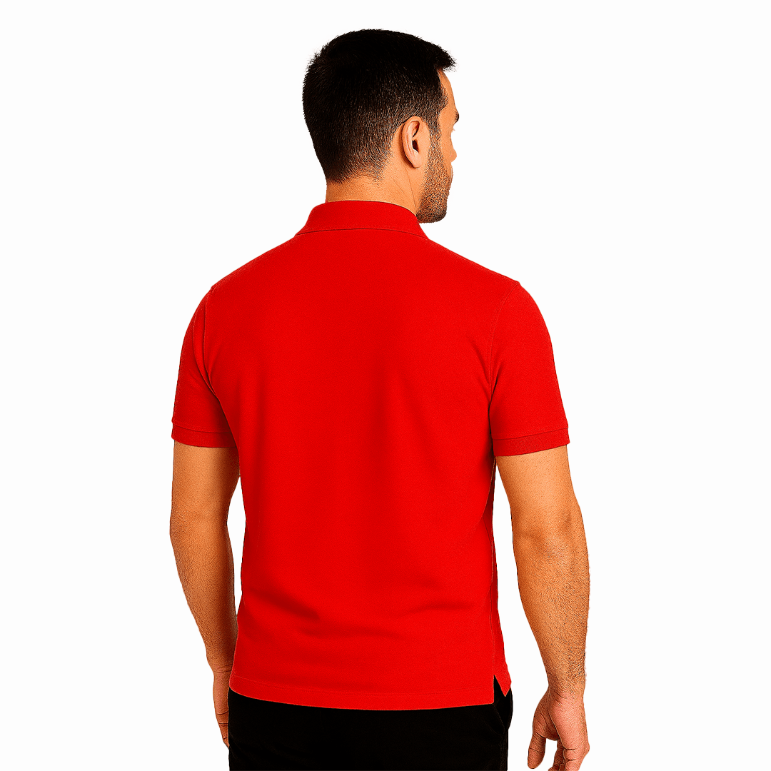 Polo Yaka Tişört - Kırmızı