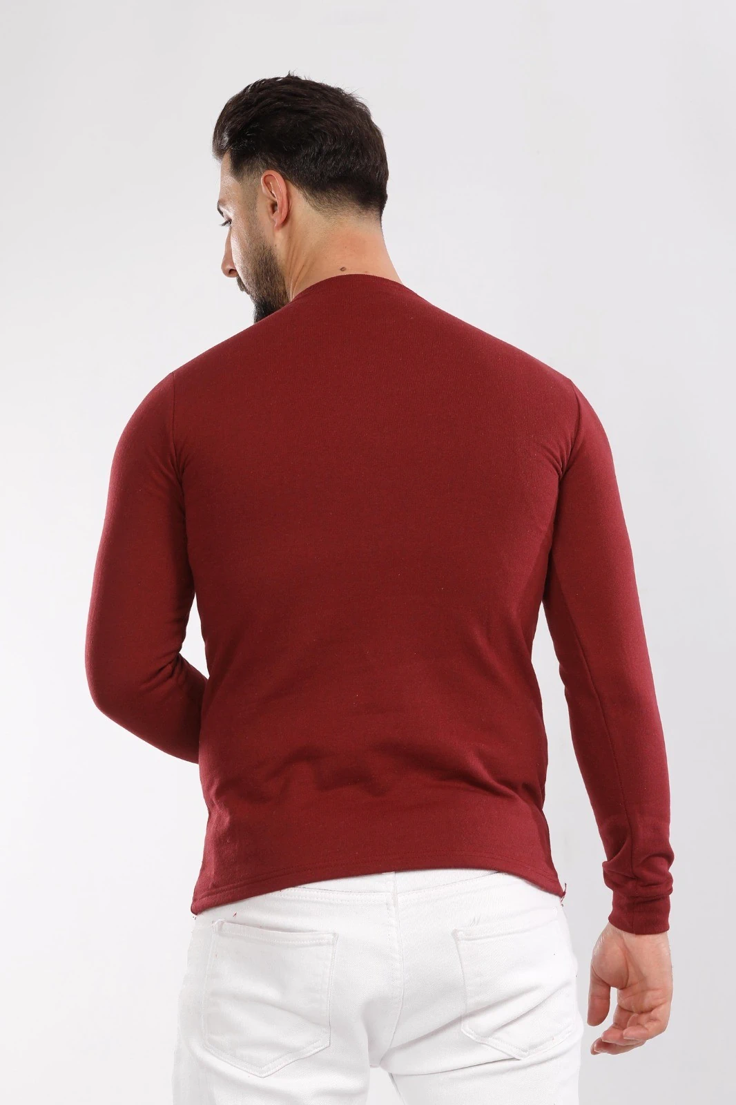 3 İplik Bisiklet Yaka Sweat
