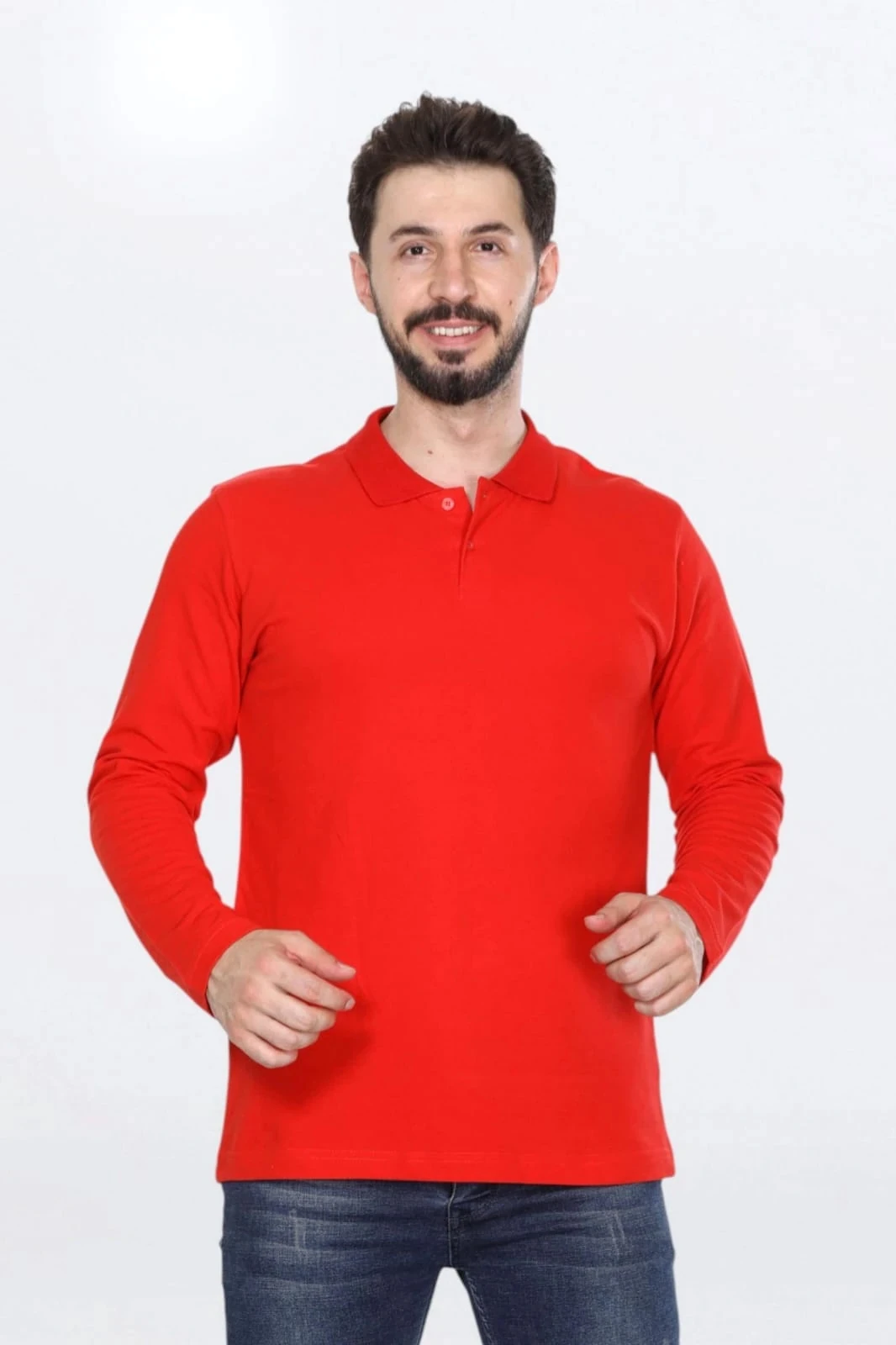 3 İplik Polo Yaka Sweat