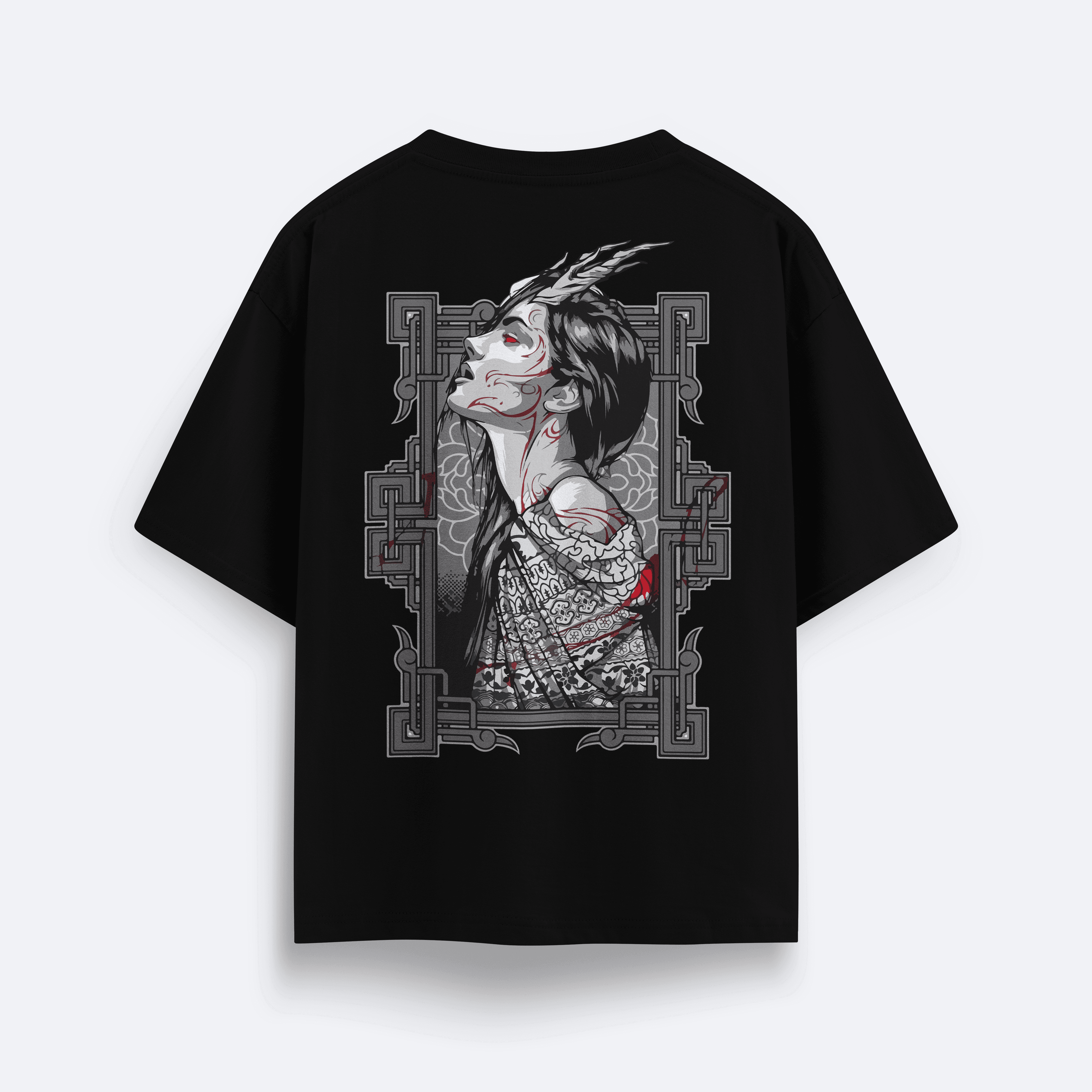 Armors Oversize Blood Moon Girl Unisex T-shirt