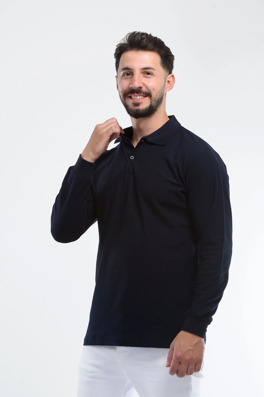 2 İplik Polo Yaka Sweat
