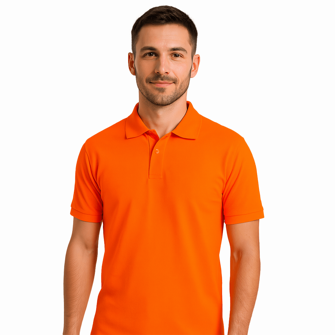 Polo Yaka Tişört - Turuncu