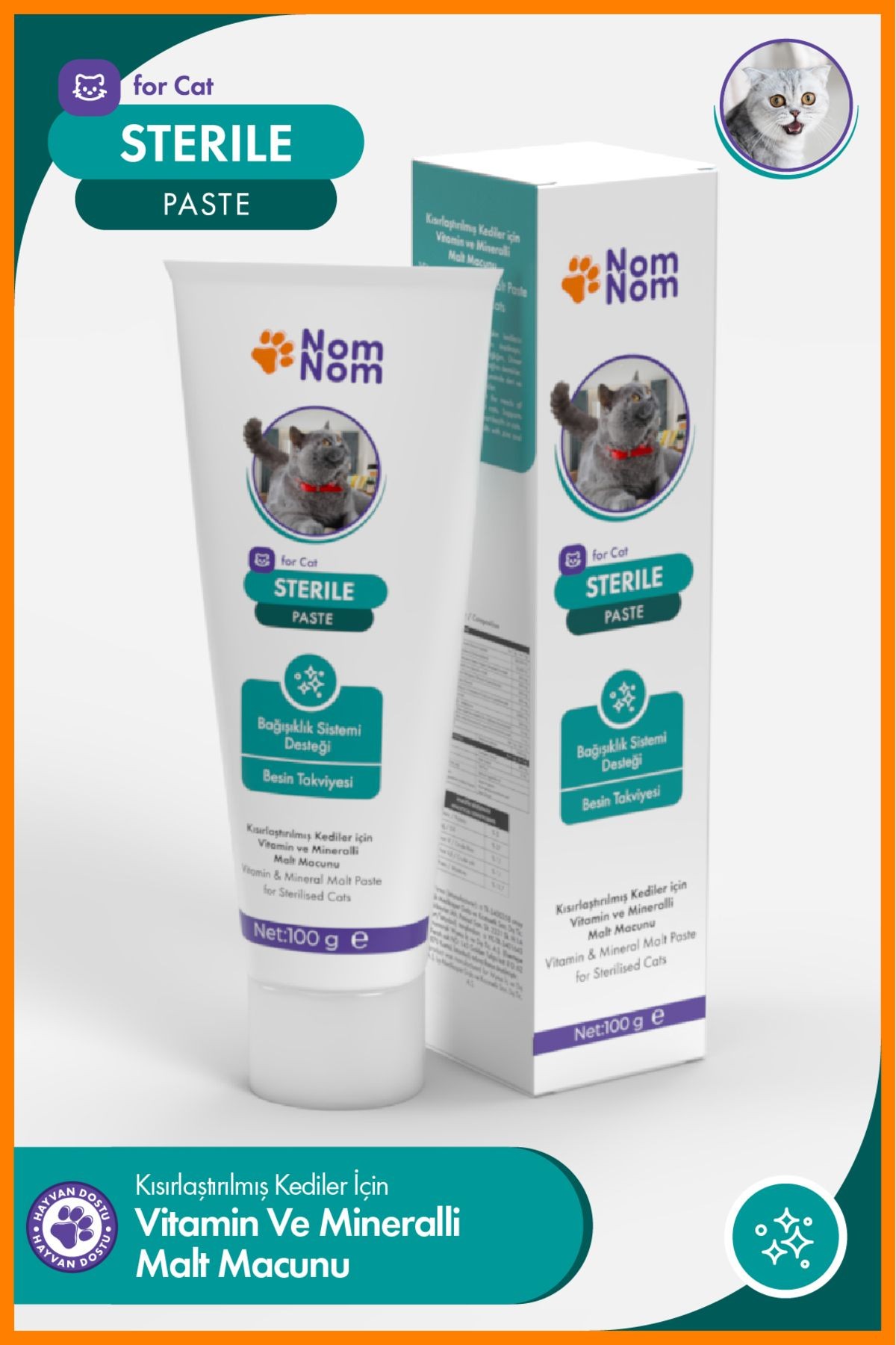 Sterile Paste 100 gr – Kısırlaştırılmış Kedilere Özel Macun