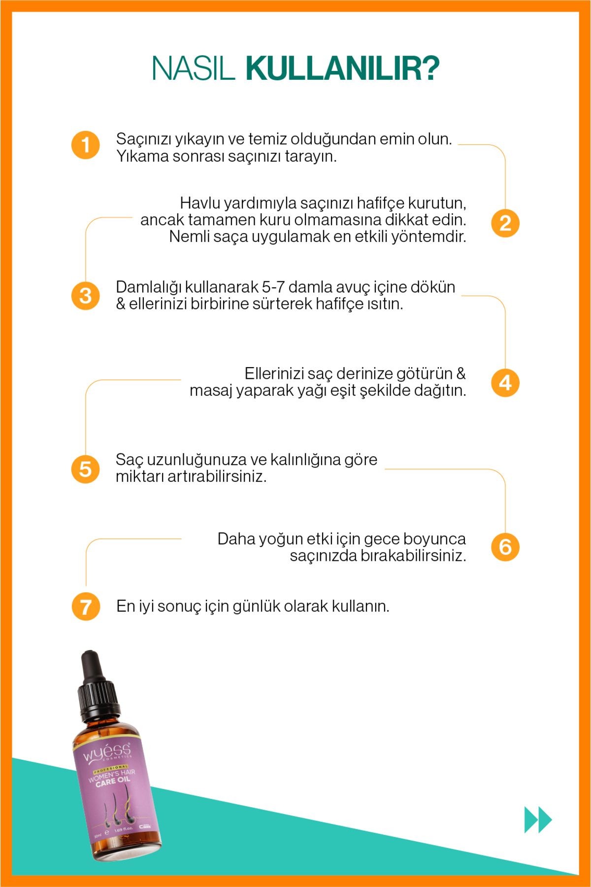 Wyess Kadın Saç Bakım Yağı