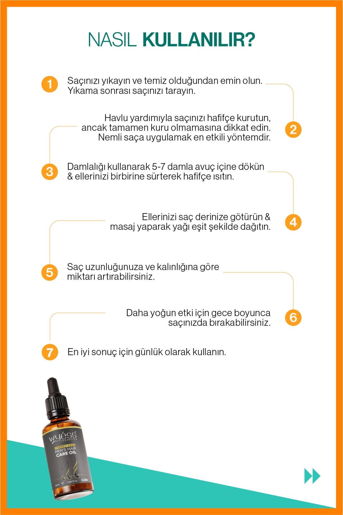 Wyess Erkek Saç Bakım Yağı