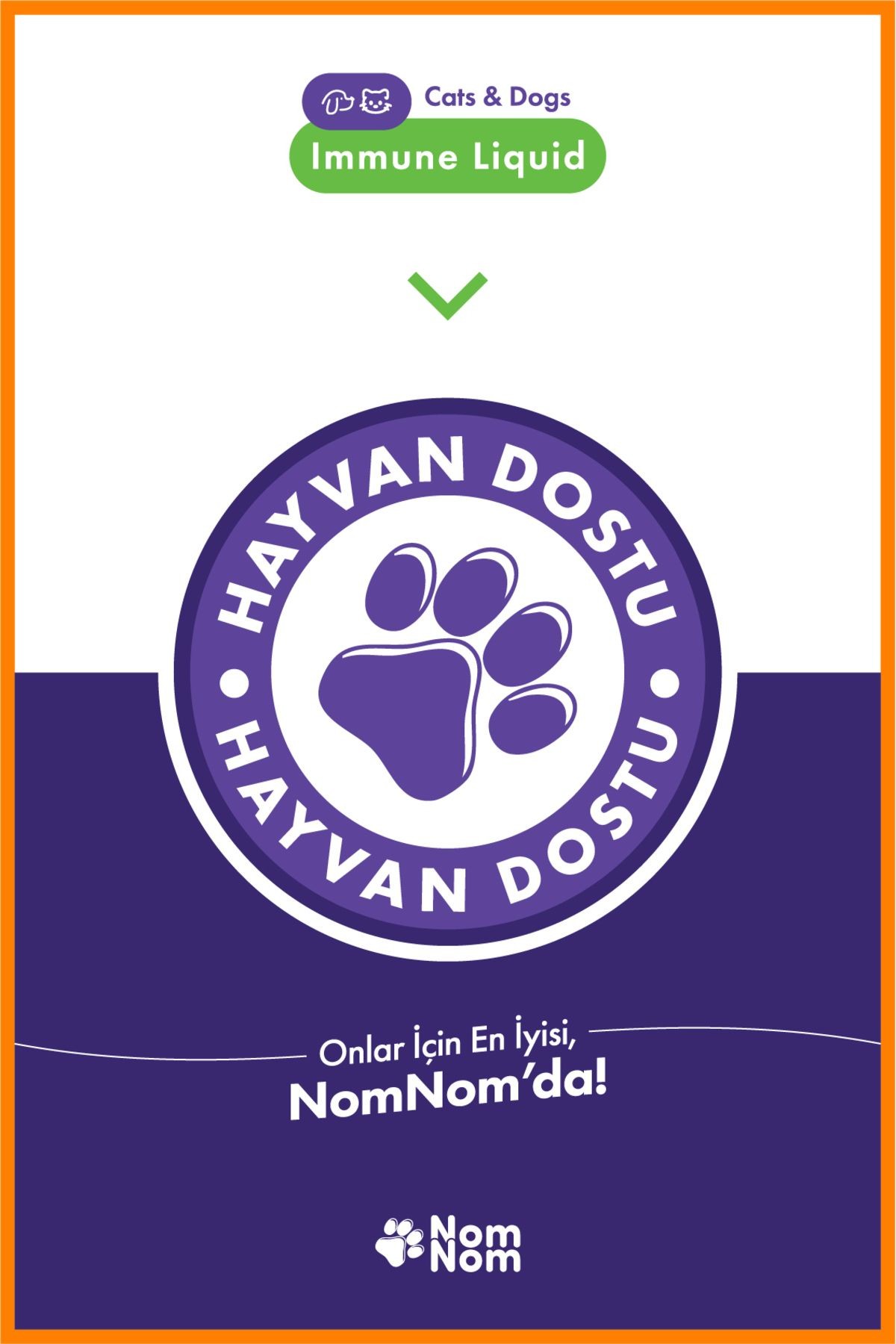 Kedi ve Köpek Immune Liquid 50 ml – Bağışıklık Sistemi Destekleyici, C Vitaminli