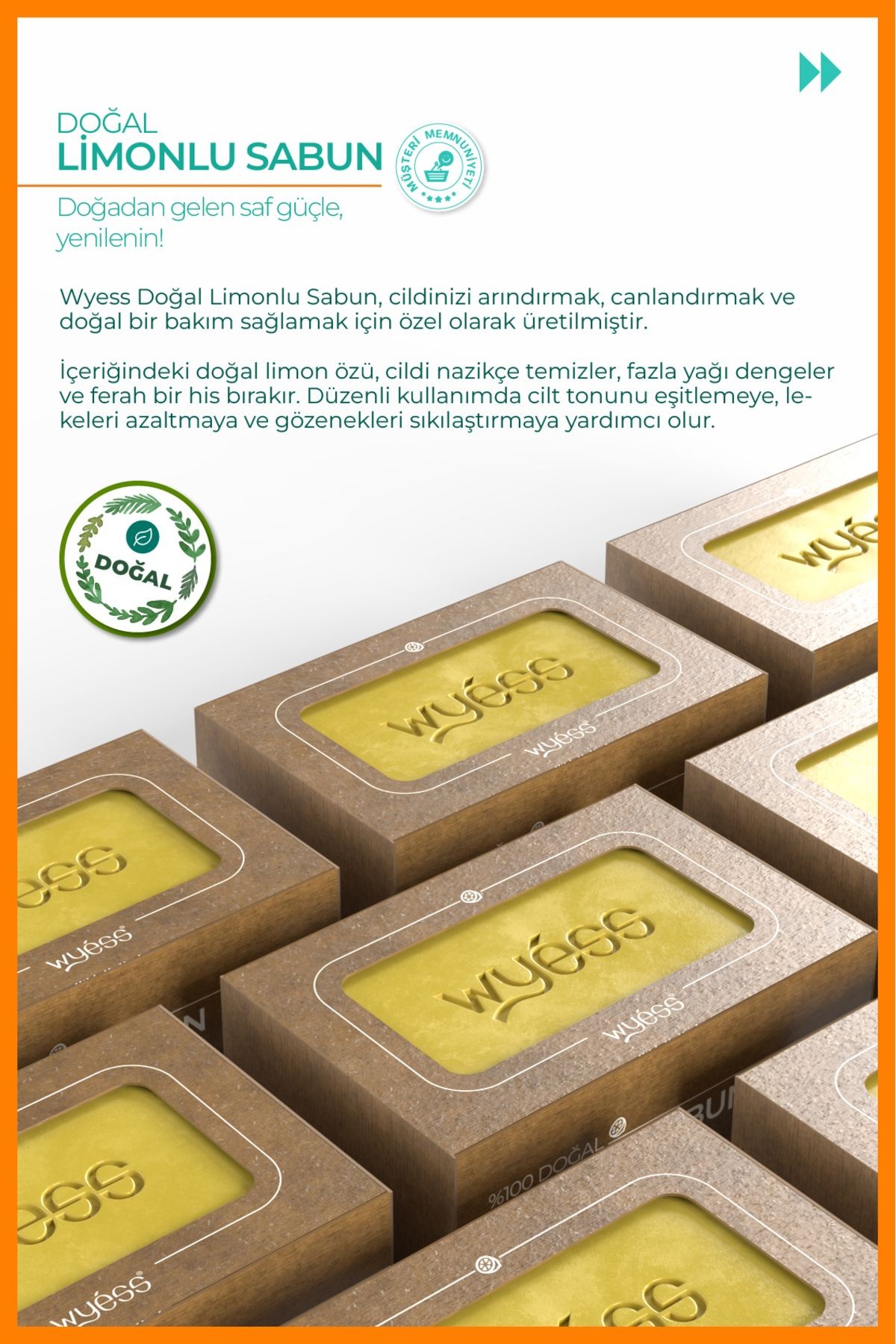 Wyess Doğal Limonlu Sabun
