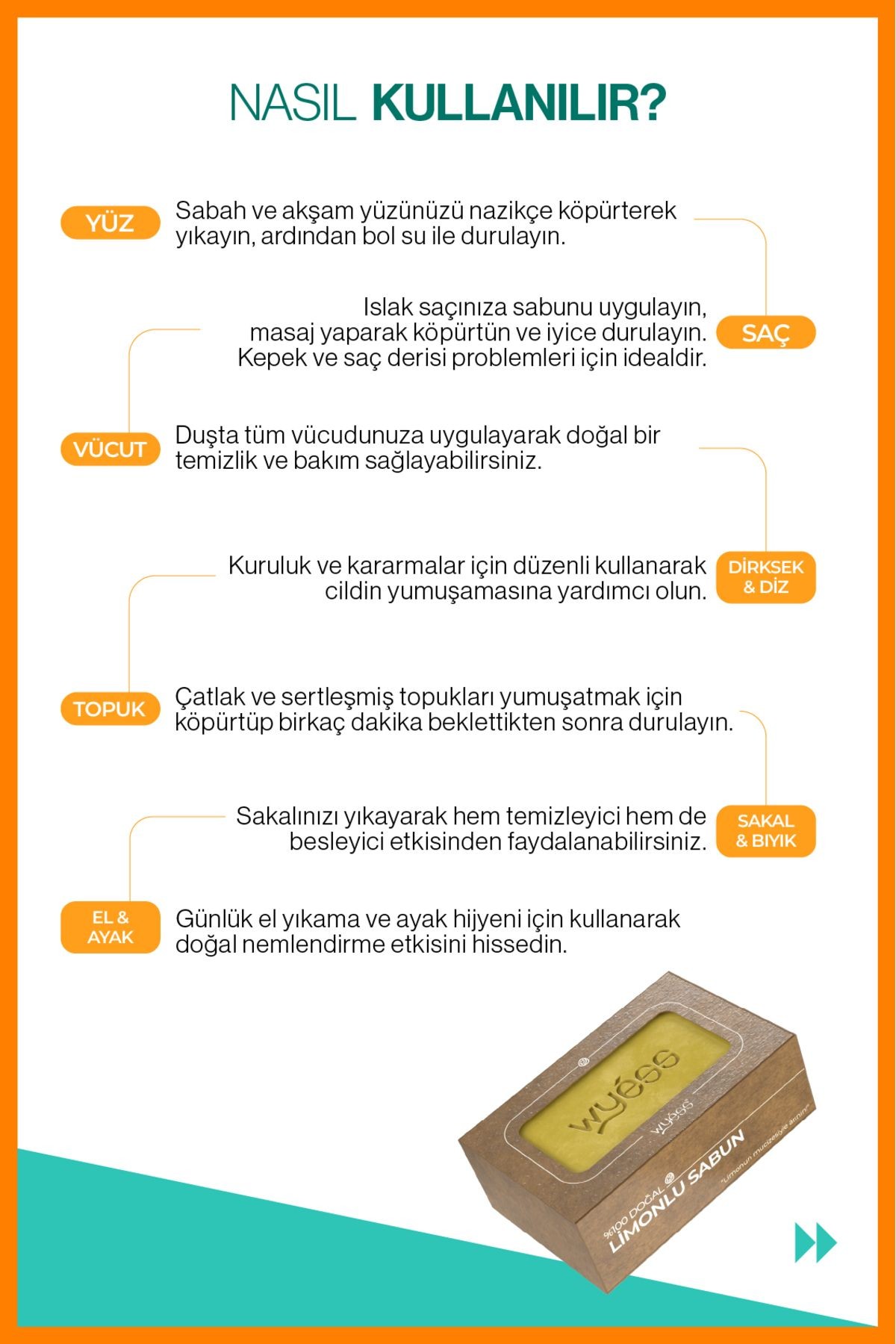 Wyess Doğal Limonlu Sabun