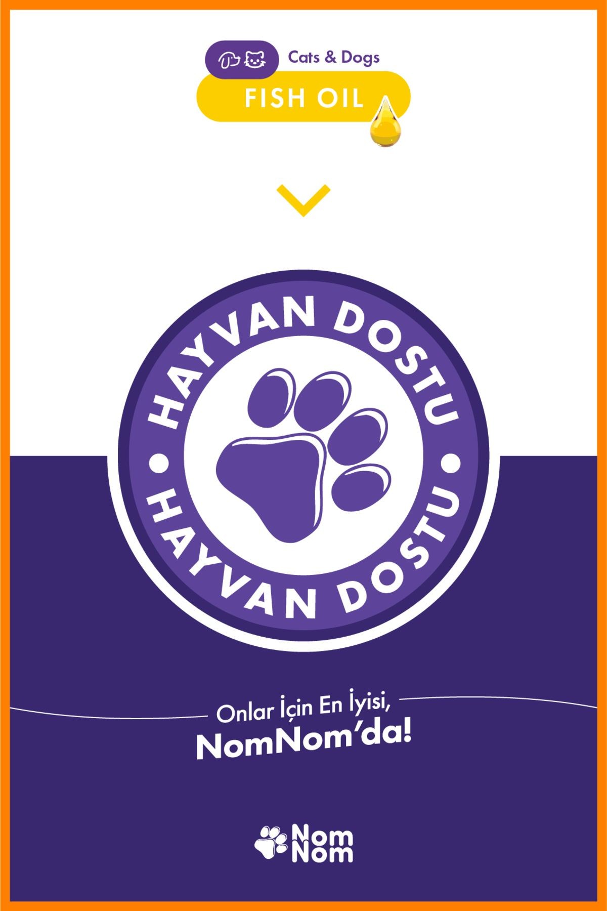 Kedi ve Köpek Fish Oil 200 ml – Deri, Tüy ve Eklem Sağlığını Destekleyici Omega-3 & 6 Balık Yağı