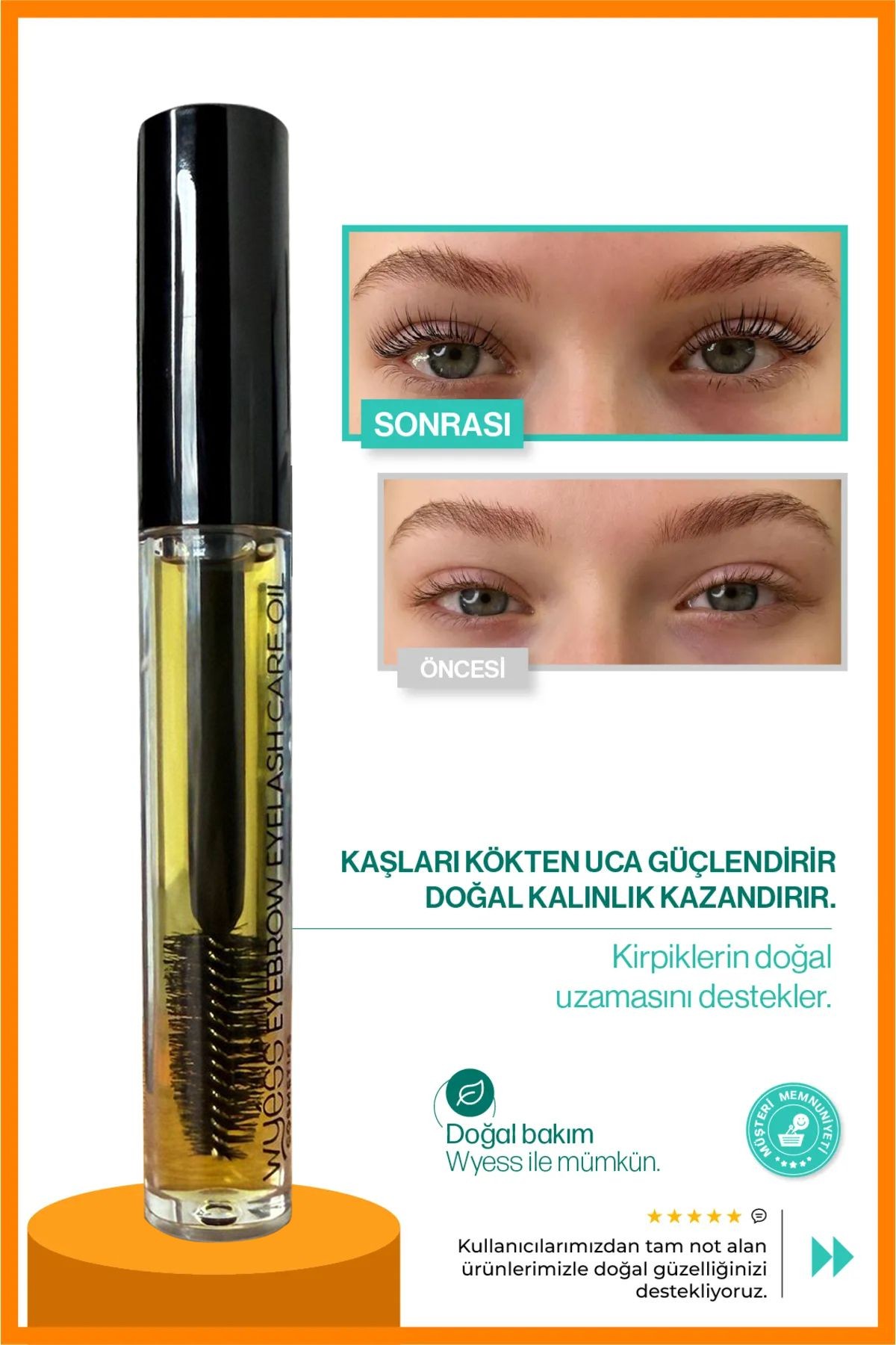 Wyess Kaş ve Kirpik Bakım Yağı