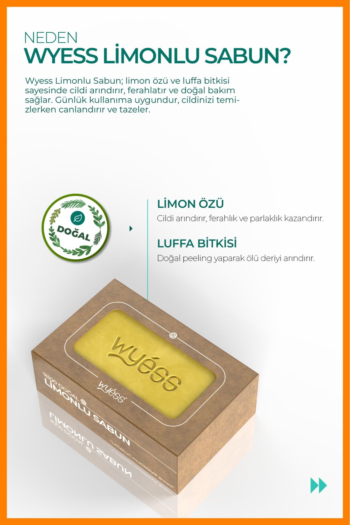Wyess Doğal Limonlu Sabun