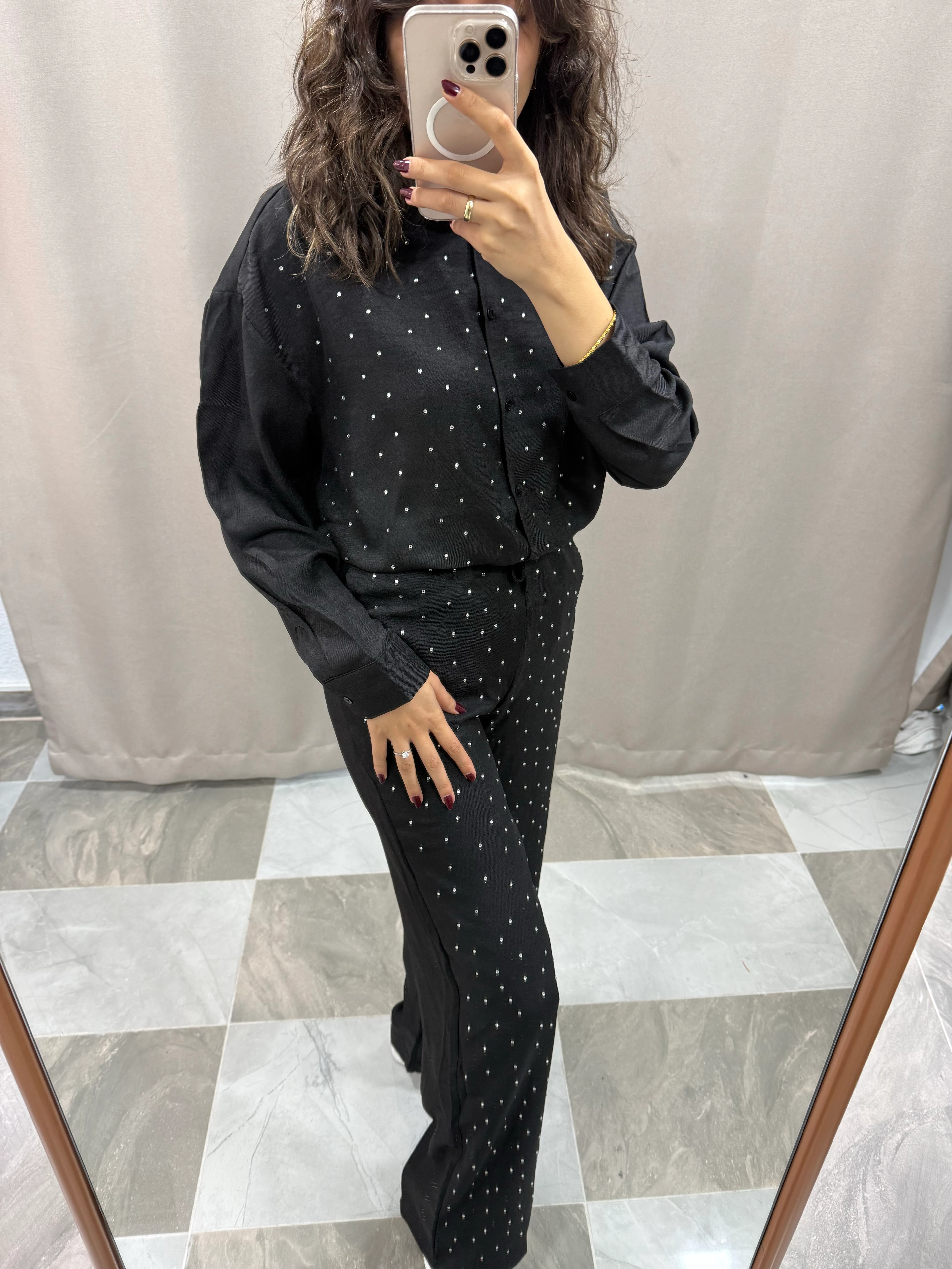 TAŞLI PANTOLON GÖMLEK TAKIM