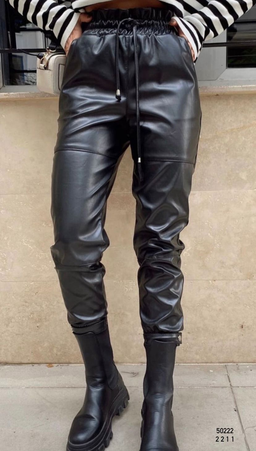 Deri Jogger Pantolon