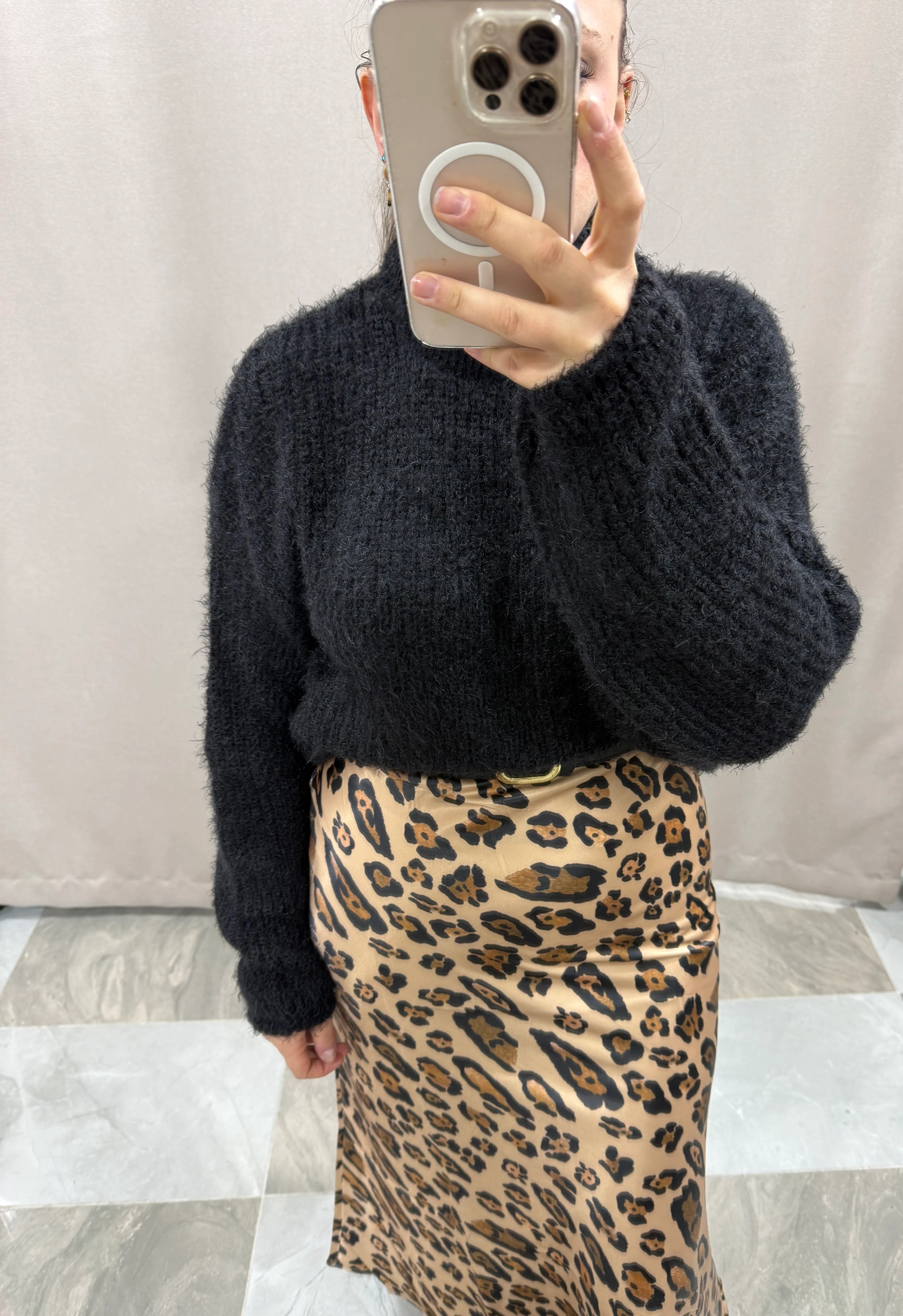 MAXI DESENLİ SATEN ETEK