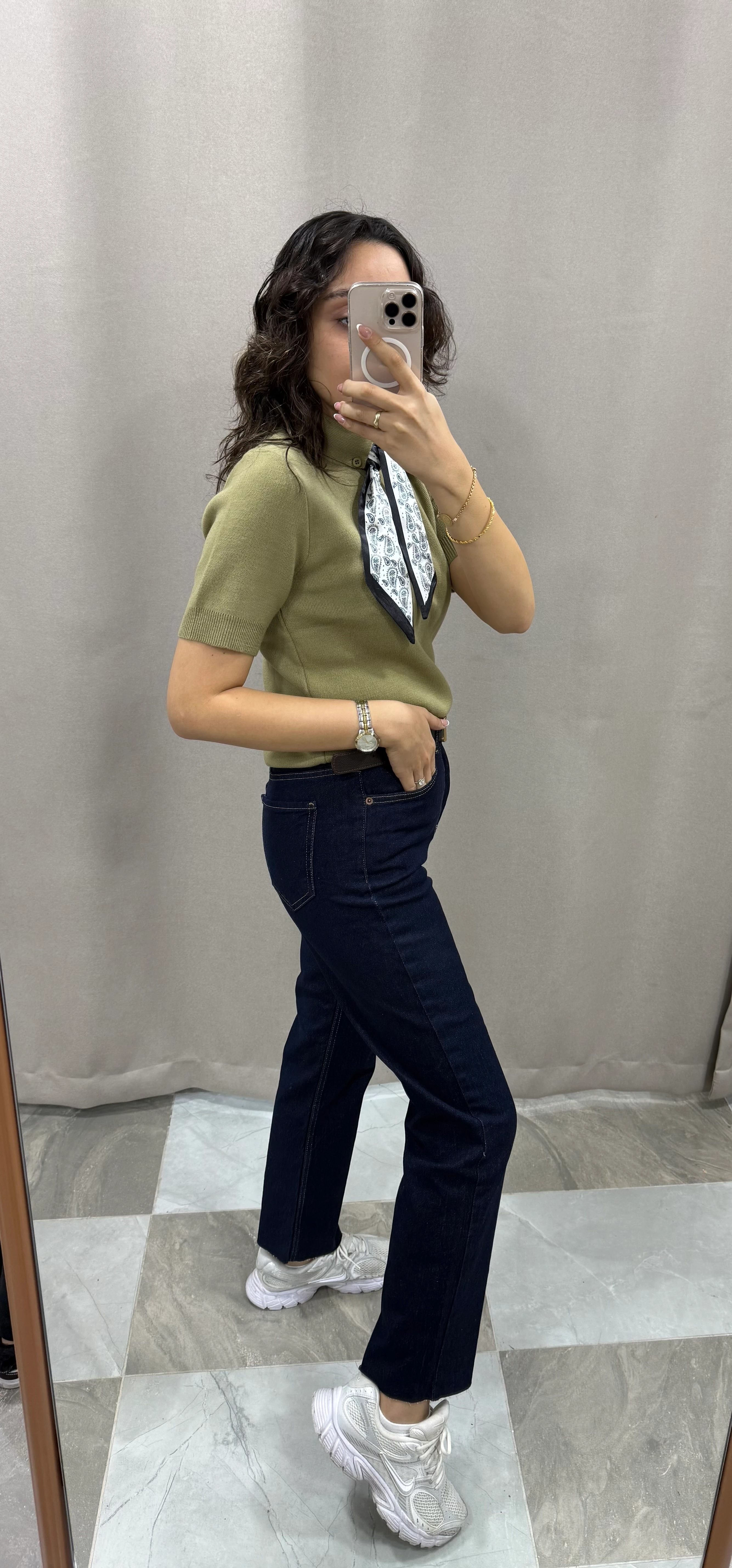 PAÇASI KESİK BOYFIT JEAN PANTOLON