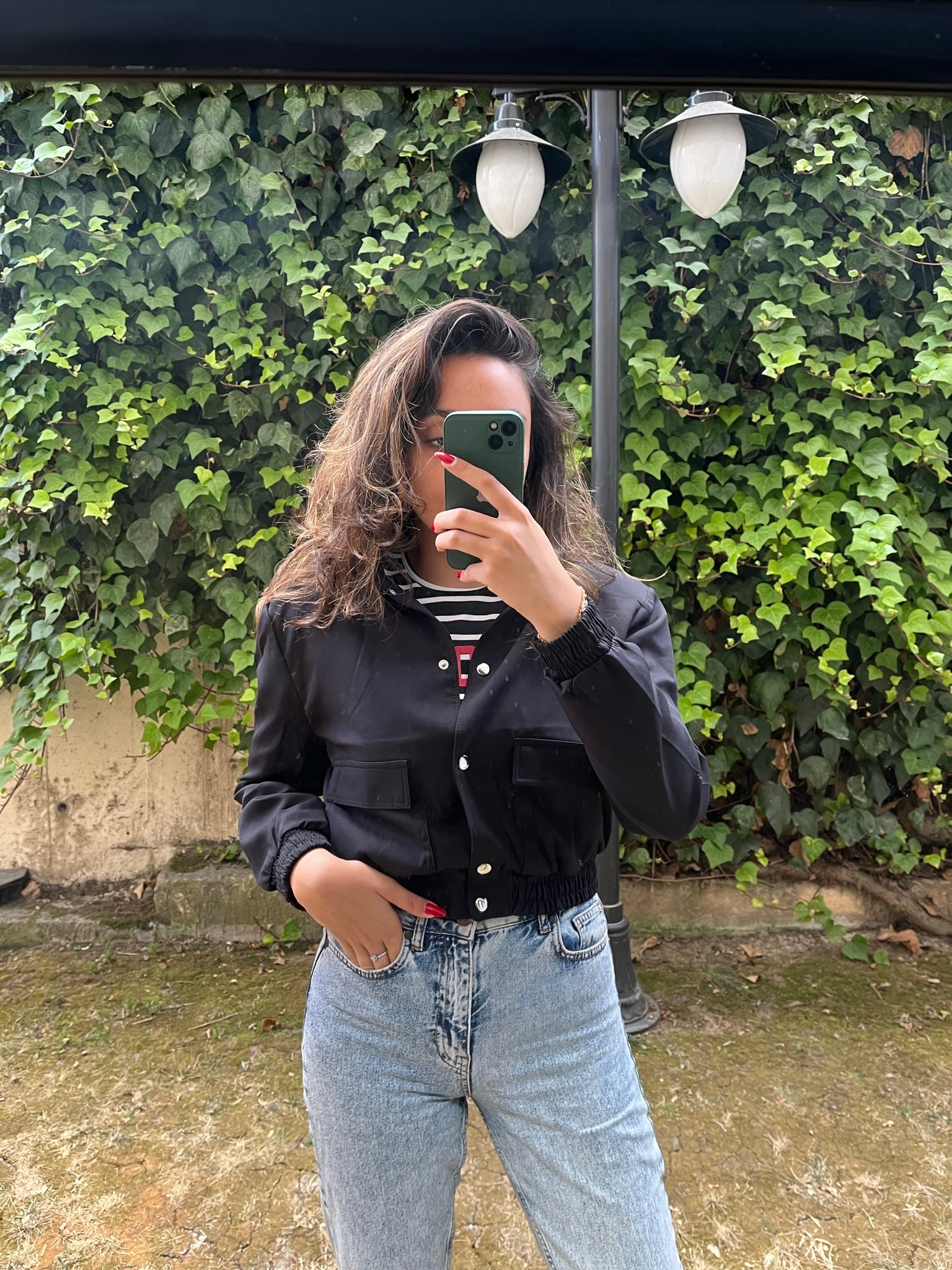 Siyah Bomber Ceket 
