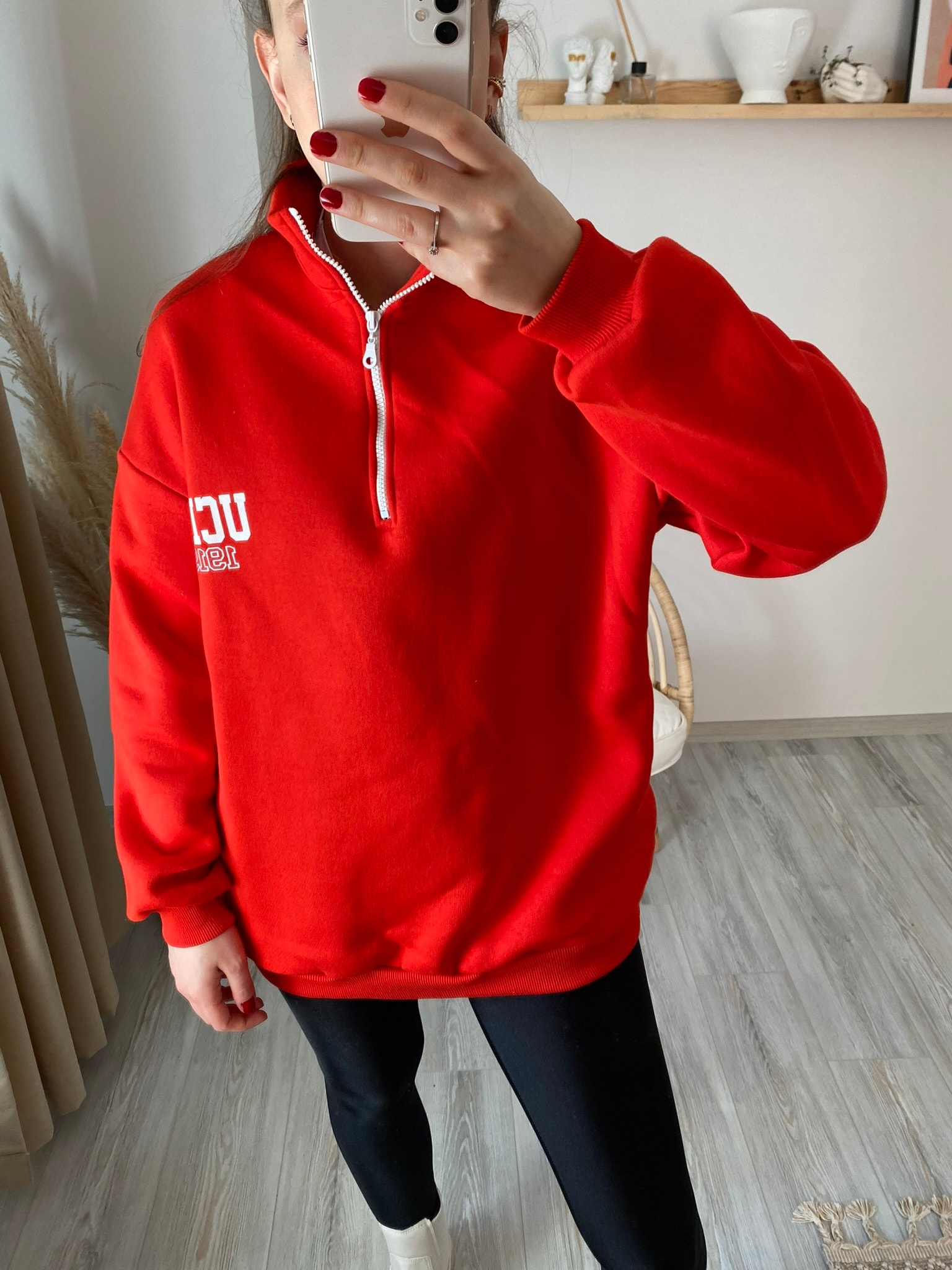 Ucla Kırmızı Sweatshirt