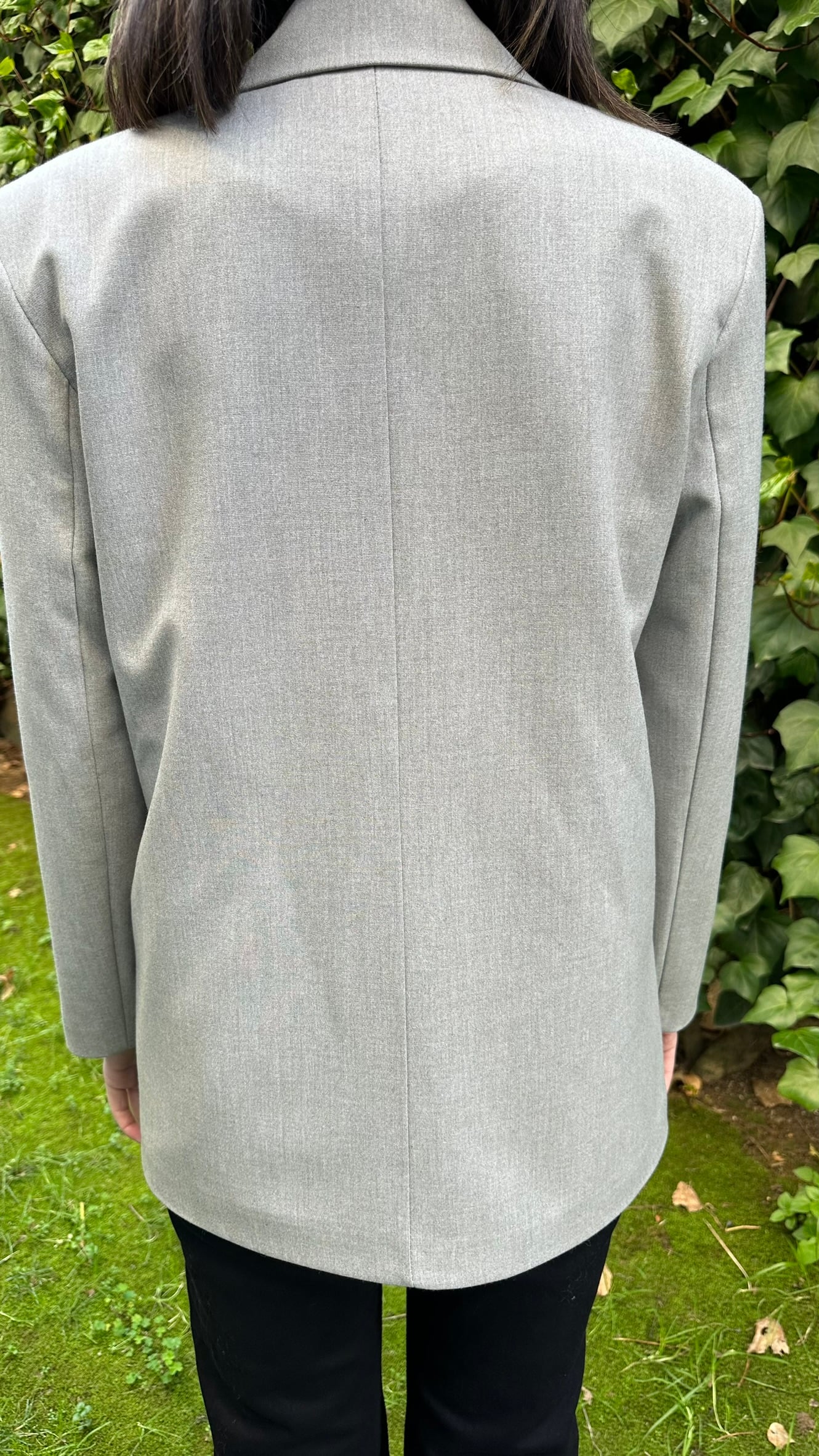 Gri Oversize Blazer Ceket