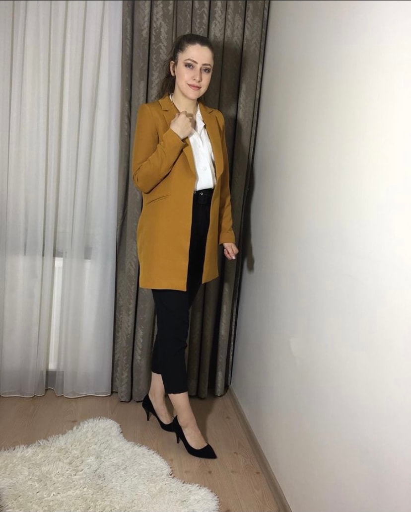 Hardal Blazer Ceket