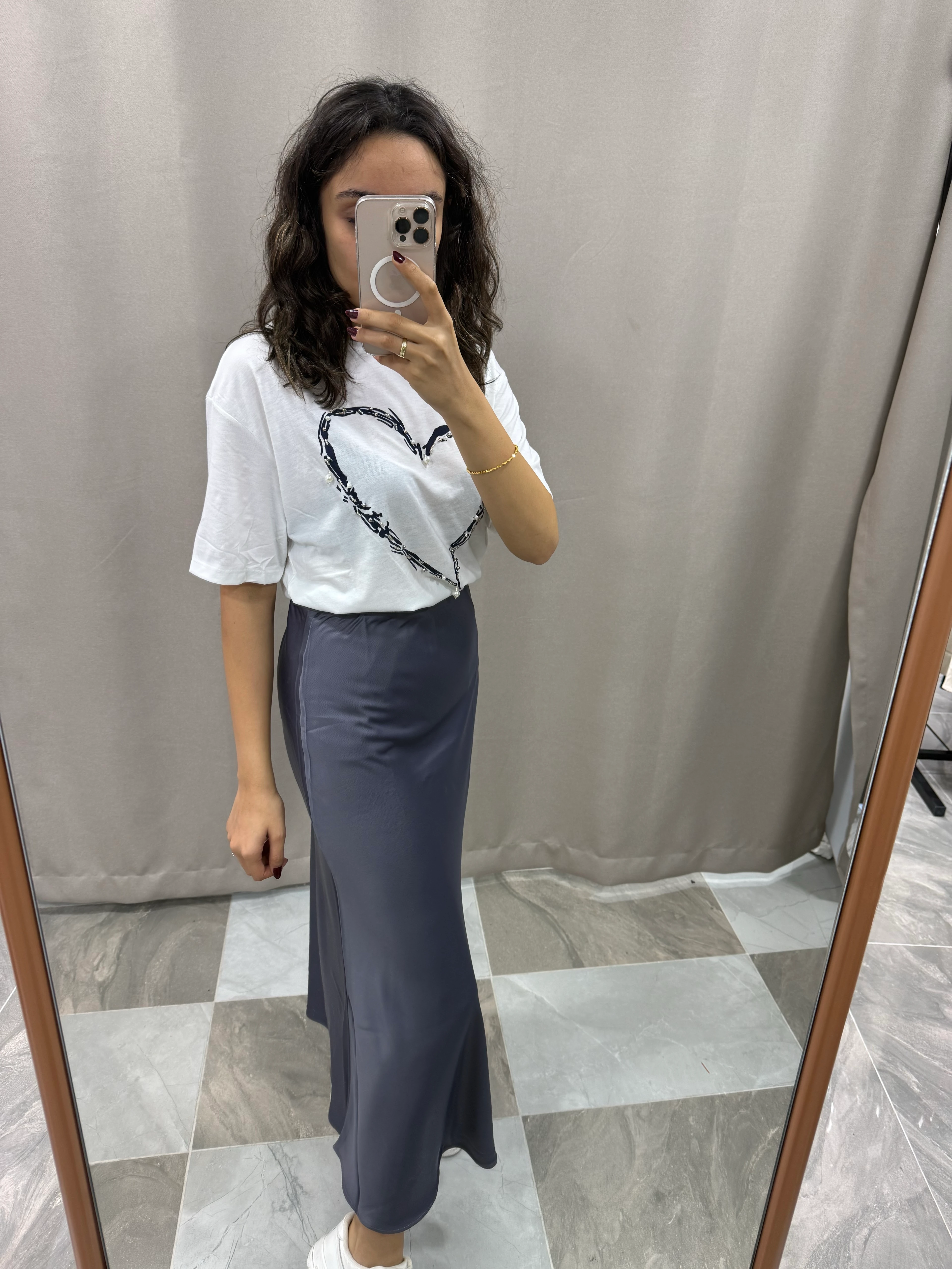 MAXI SATEN ETEK - MAVİ