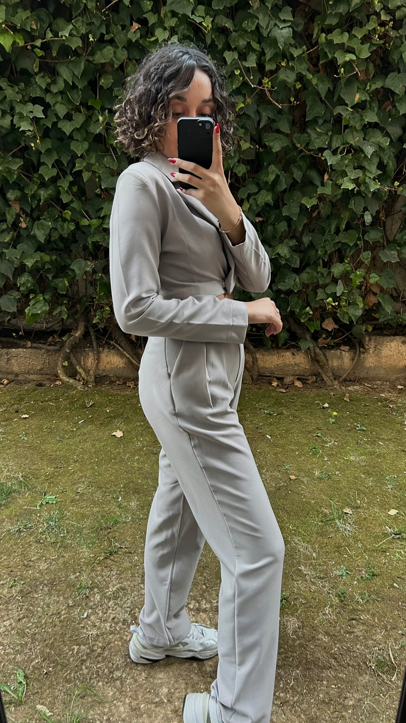 Crop Ceket Pantolon Takım 