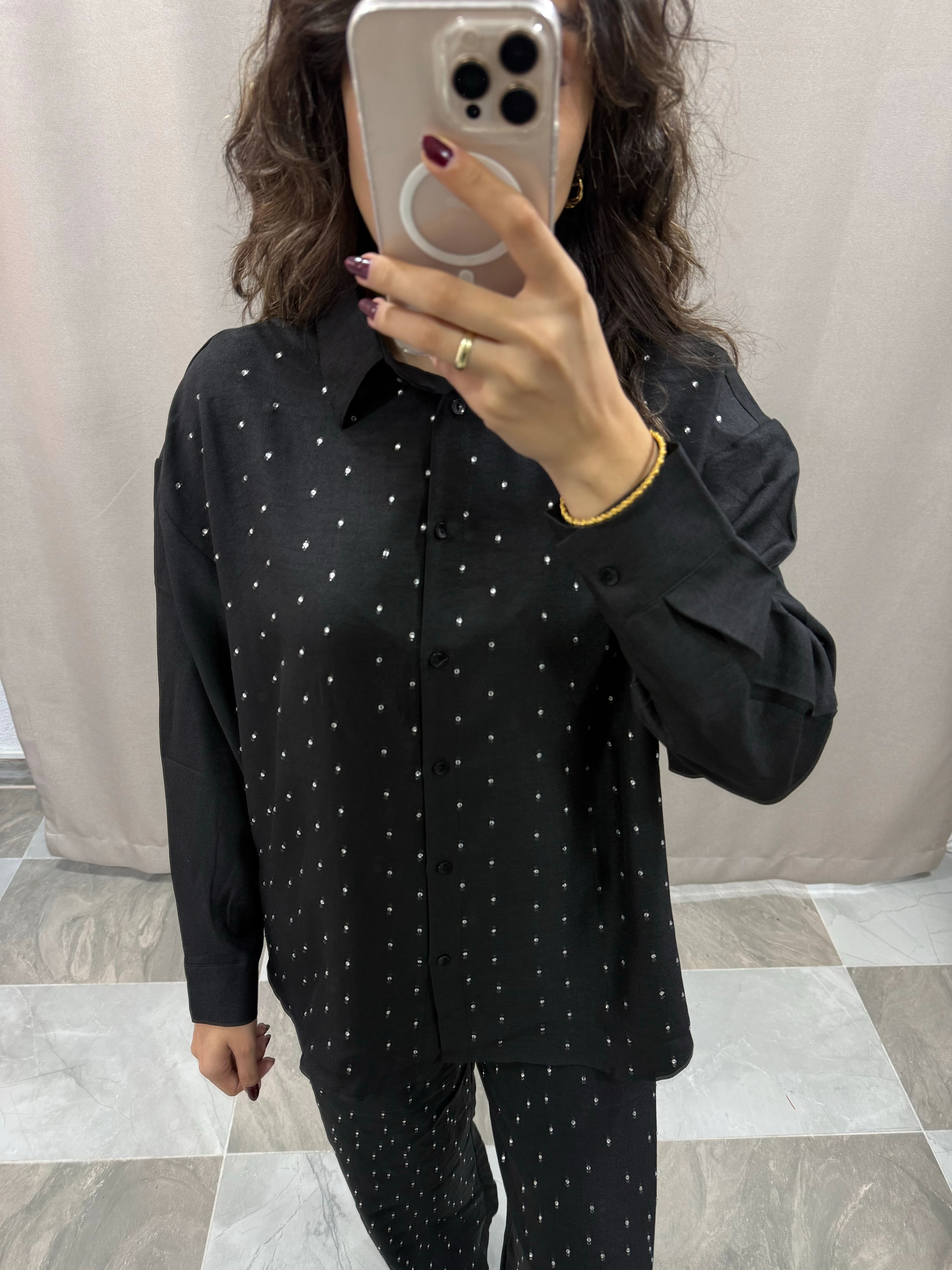 TAŞLI PANTOLON GÖMLEK TAKIM