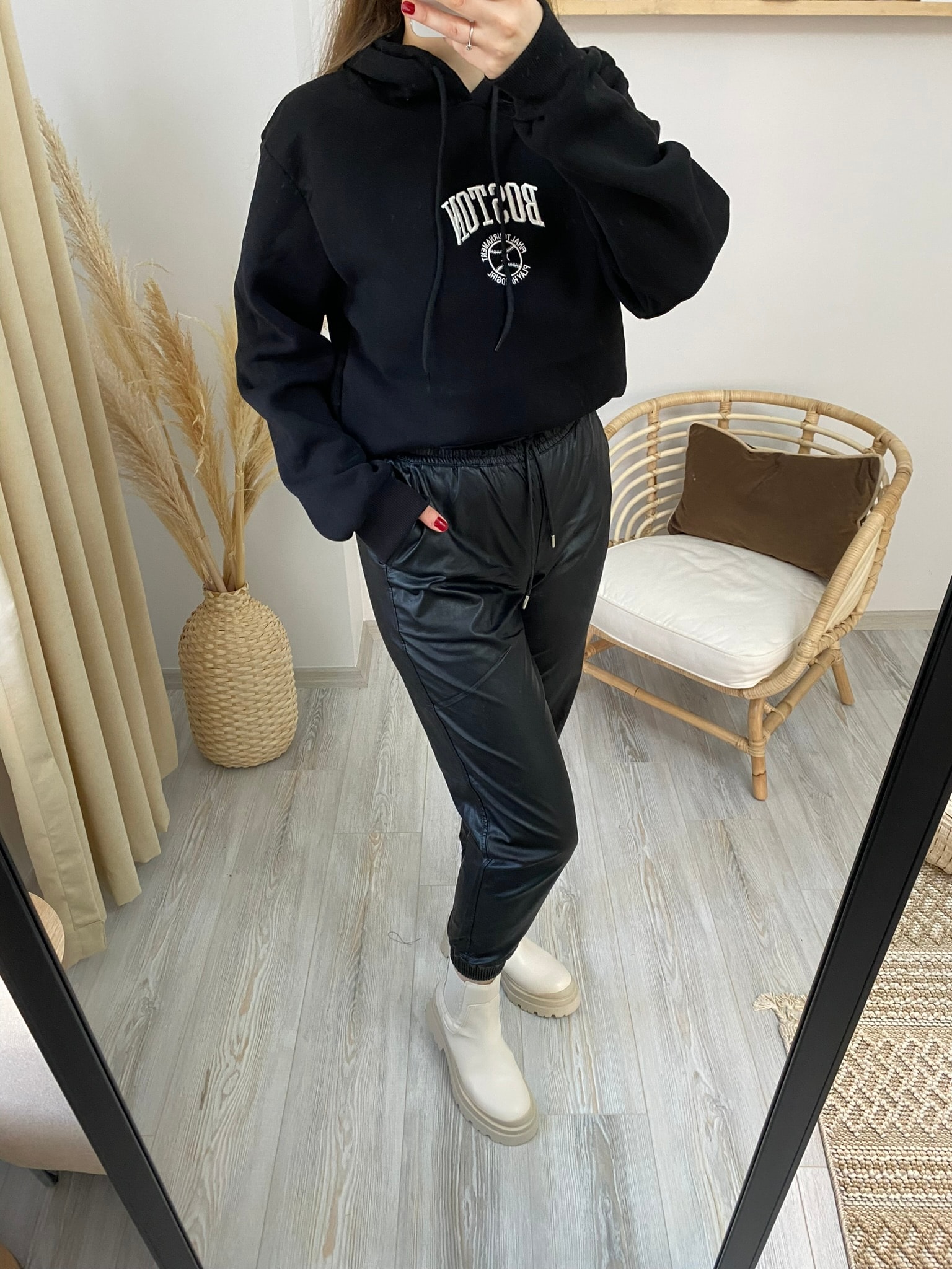 Siyah Boston Sweatshirt