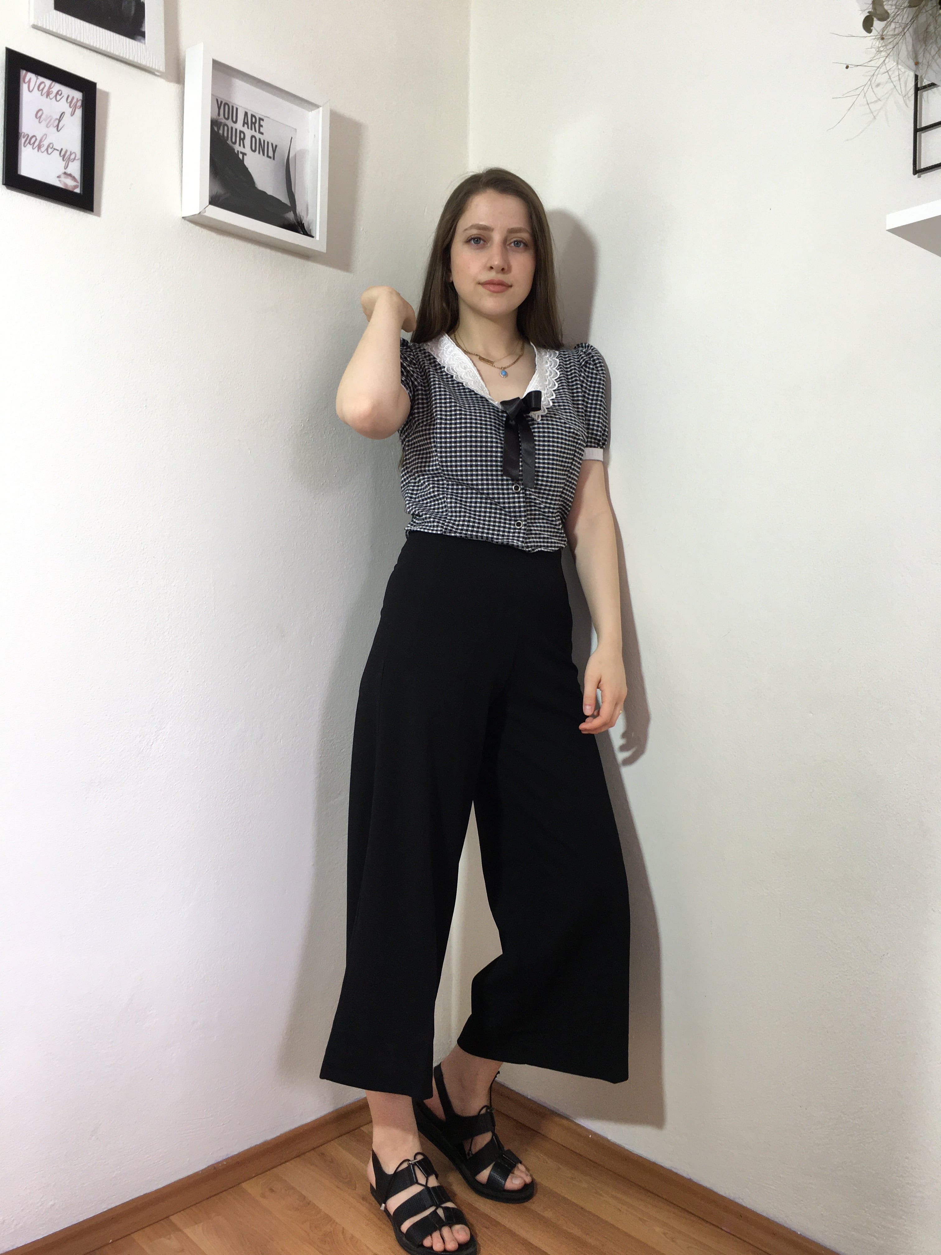 Siyah Culotte Pantolon