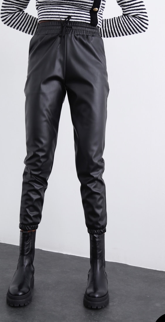 Deri Jogger Pantolon