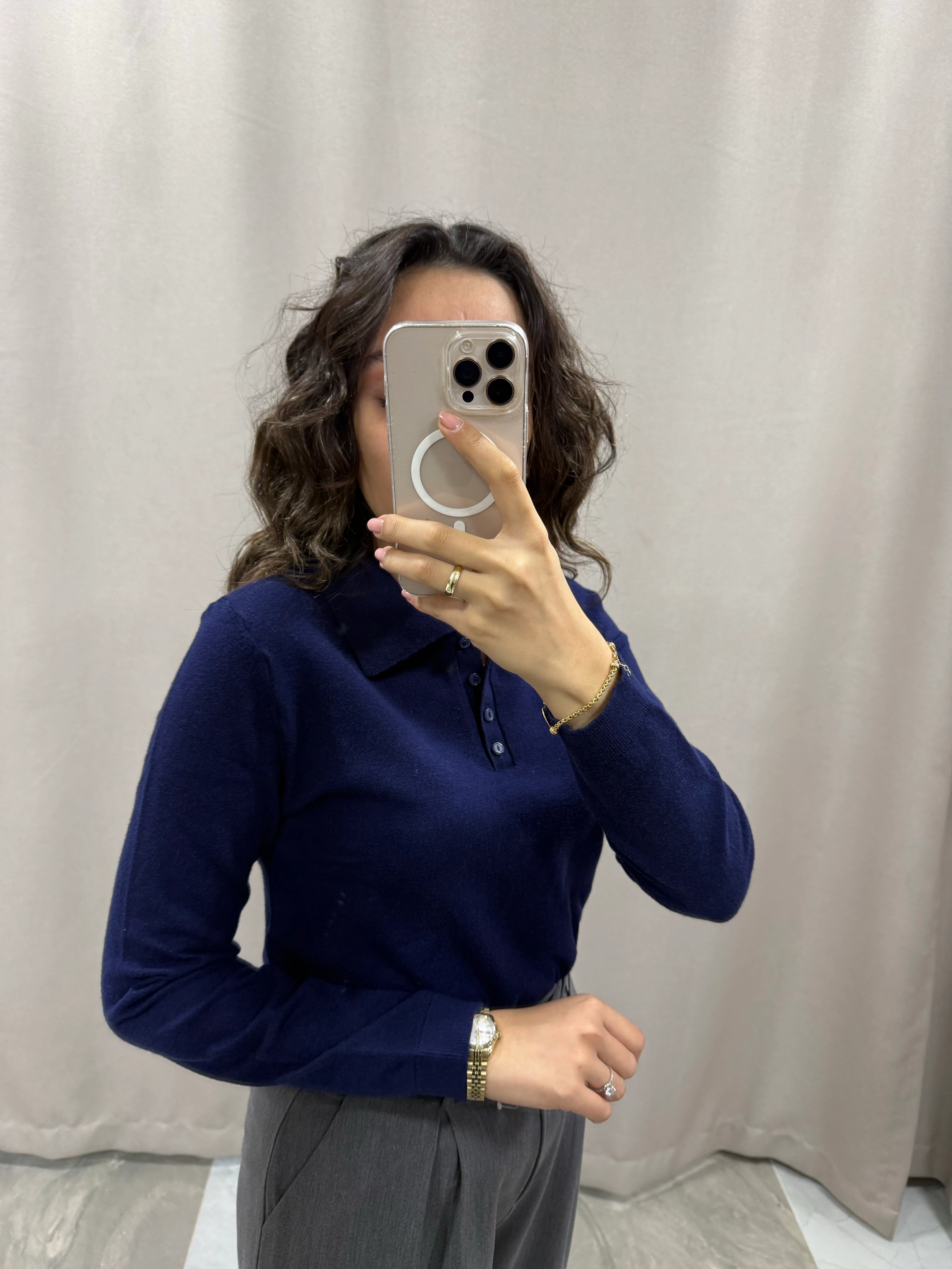 LACİVERT TRİKO KAZAK