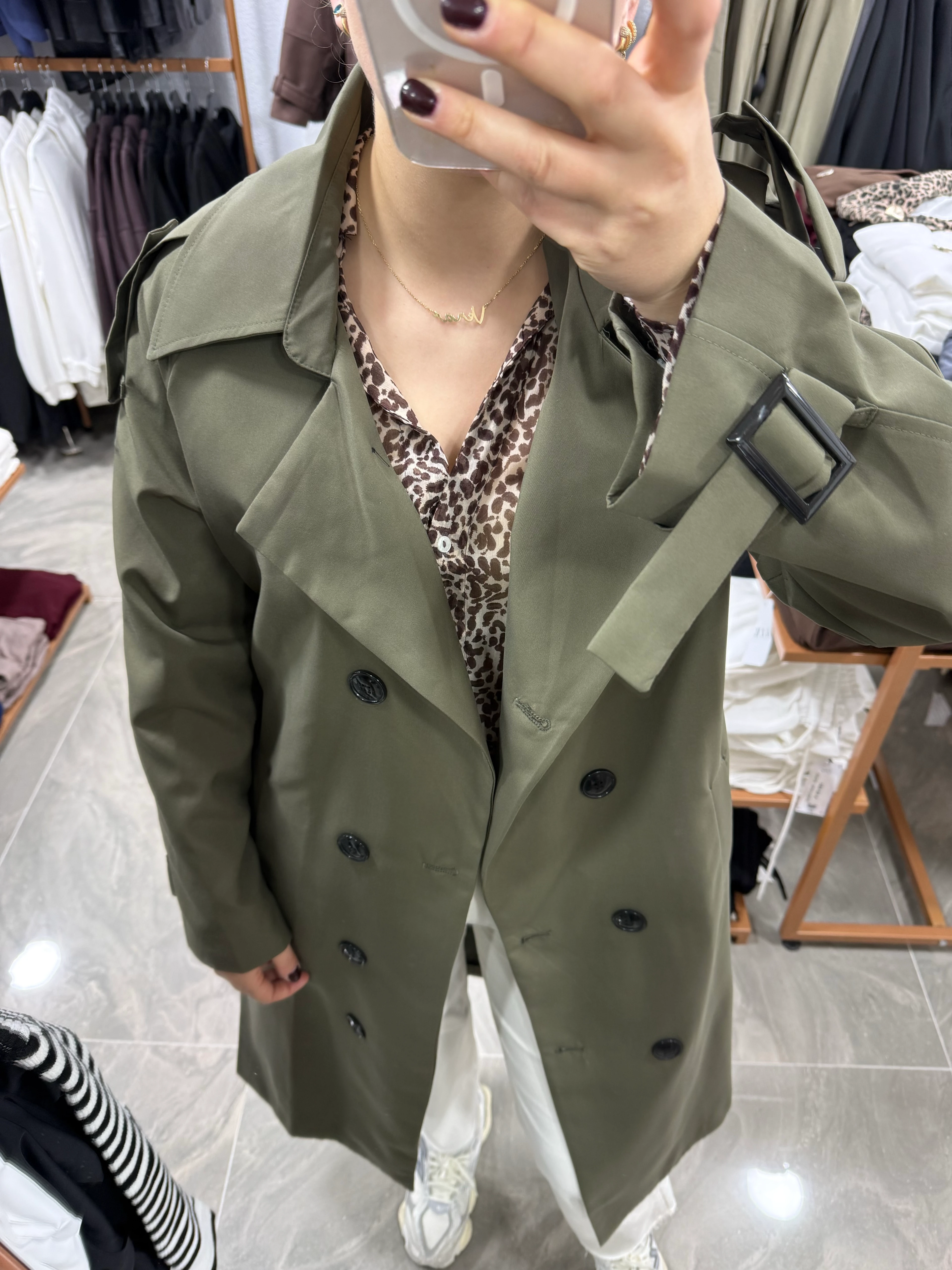 BONDİT KUMAŞ ASTARLI TRENÇKOT 