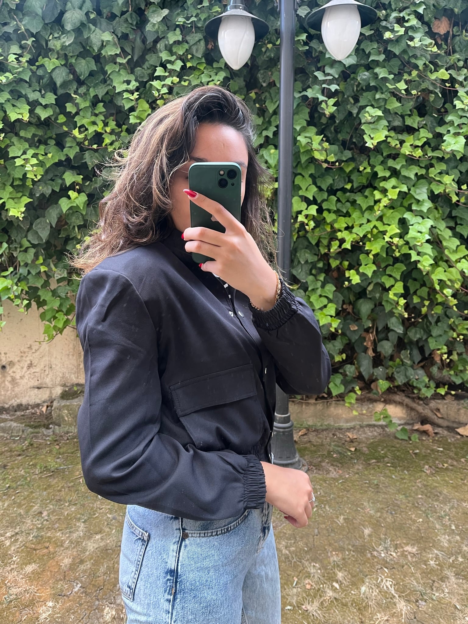 Siyah Bomber Ceket 
