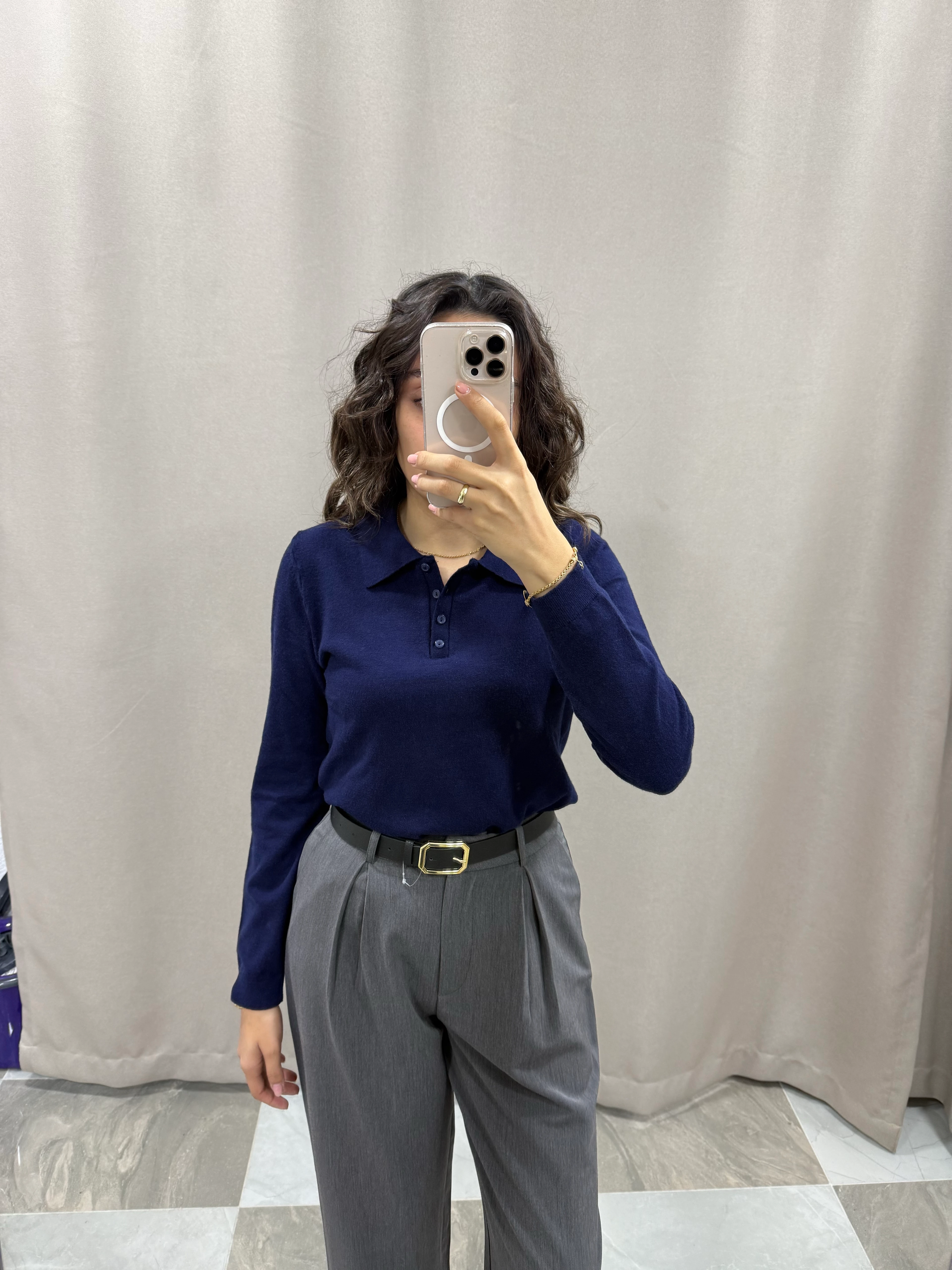 LACİVERT TRİKO KAZAK