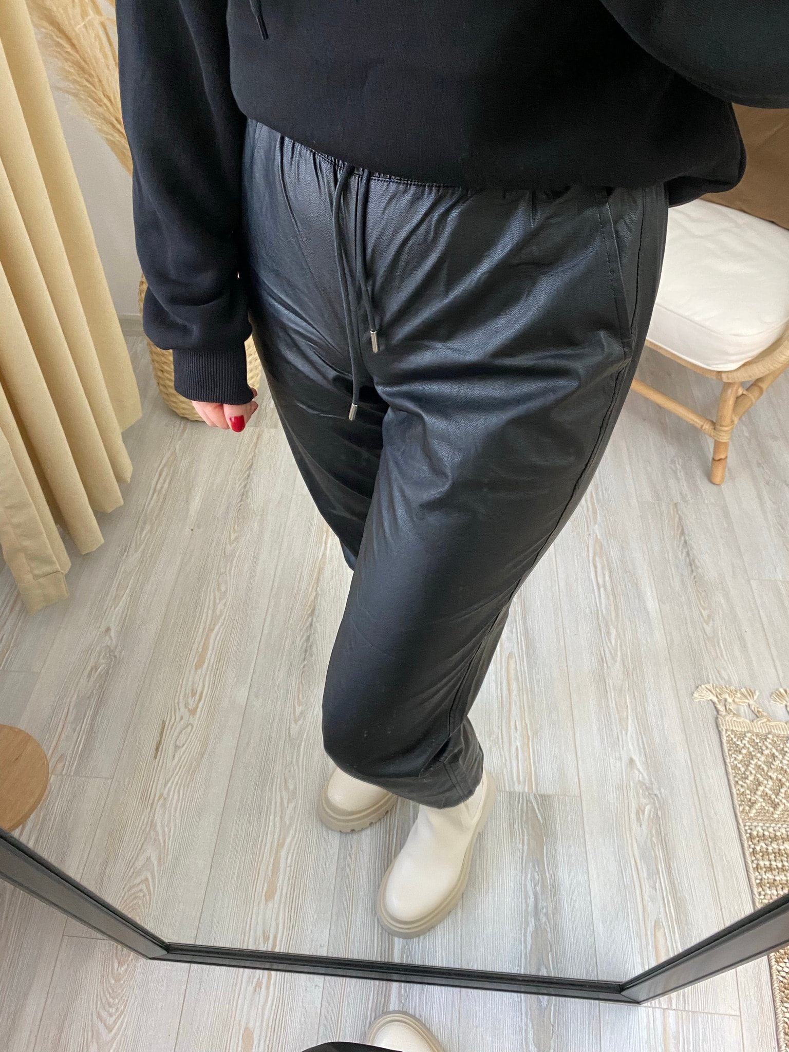 Deri Jogger Pantolon