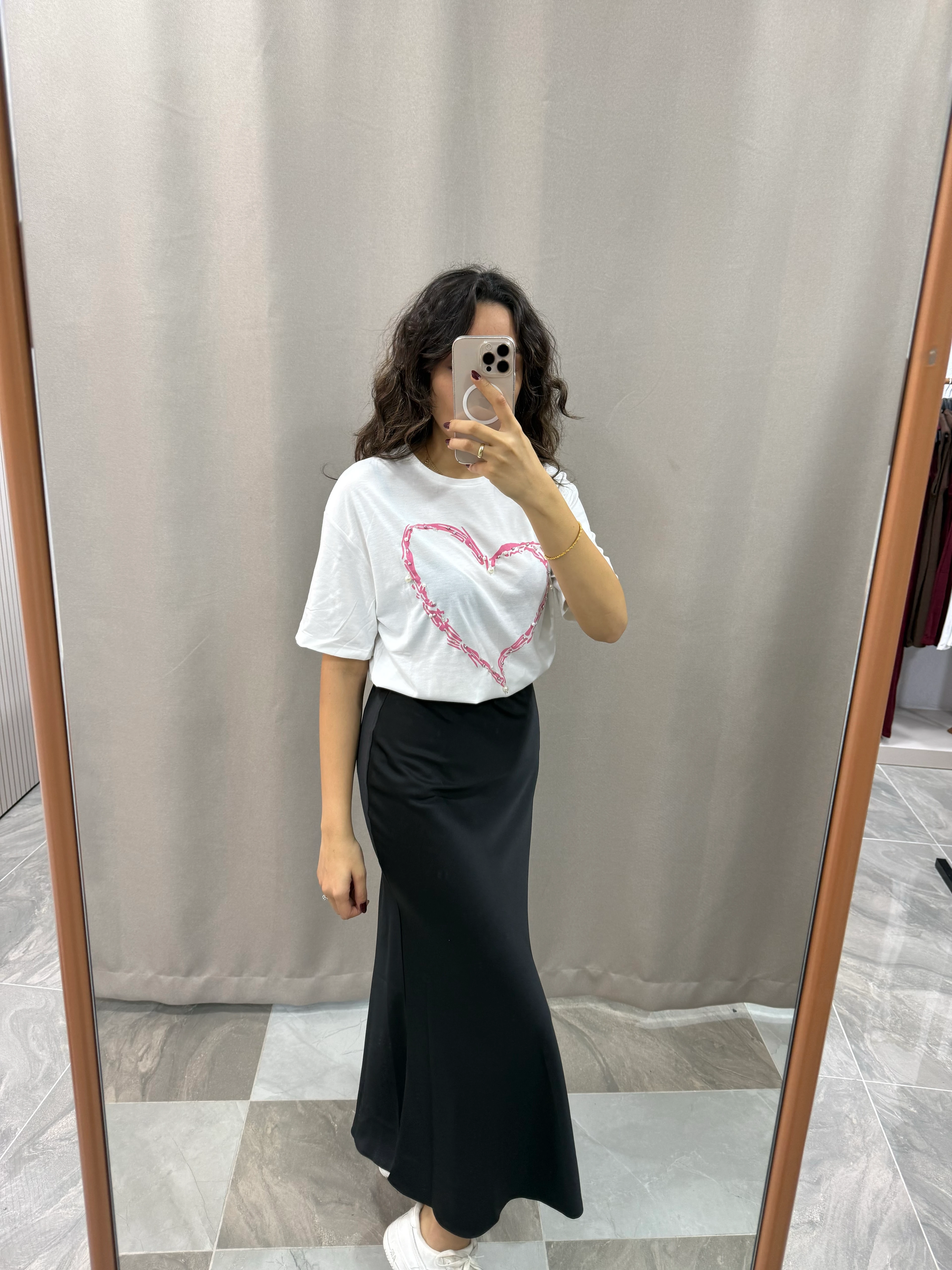 MAXI SATEN ETEK - SİYAH