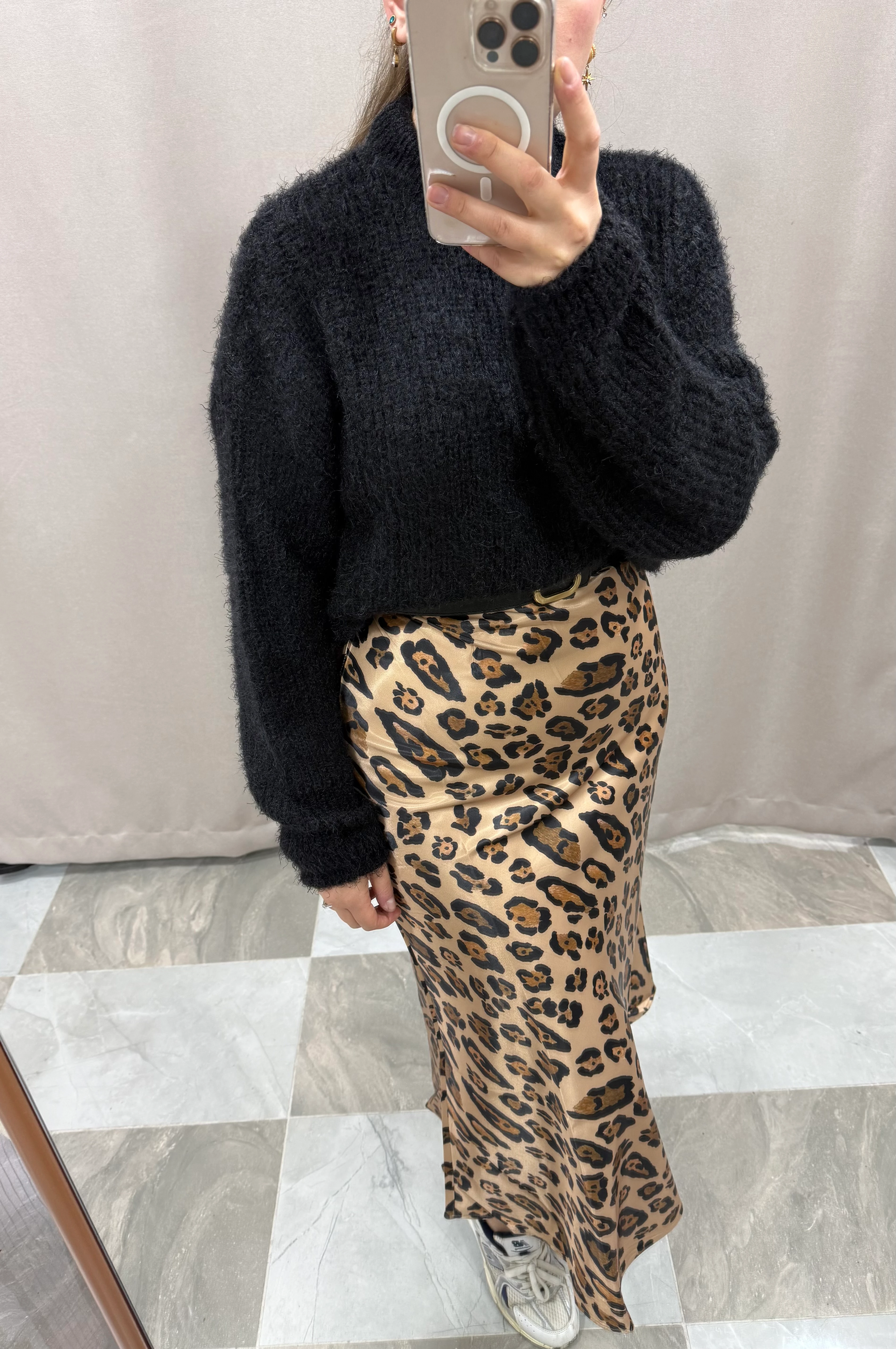 MAXI DESENLİ SATEN ETEK