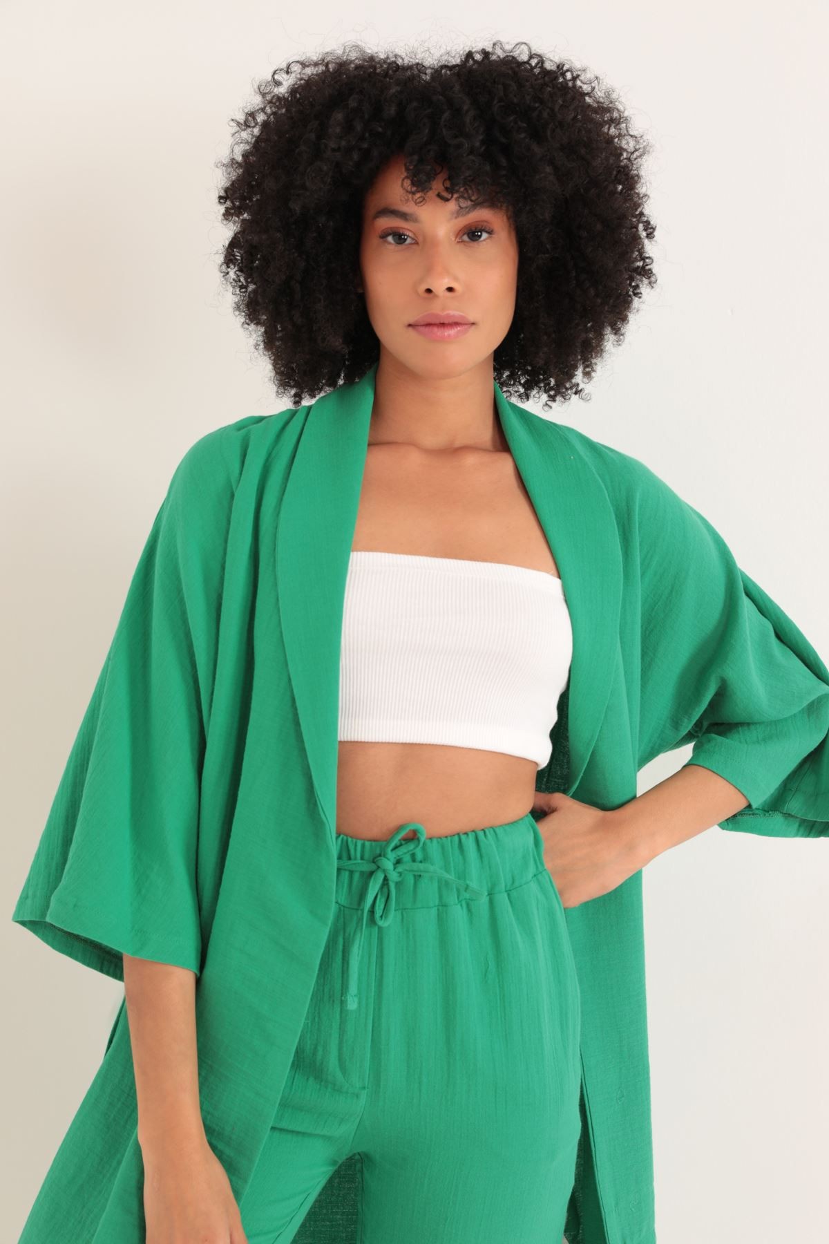 Kimono Üst-Yeşil image