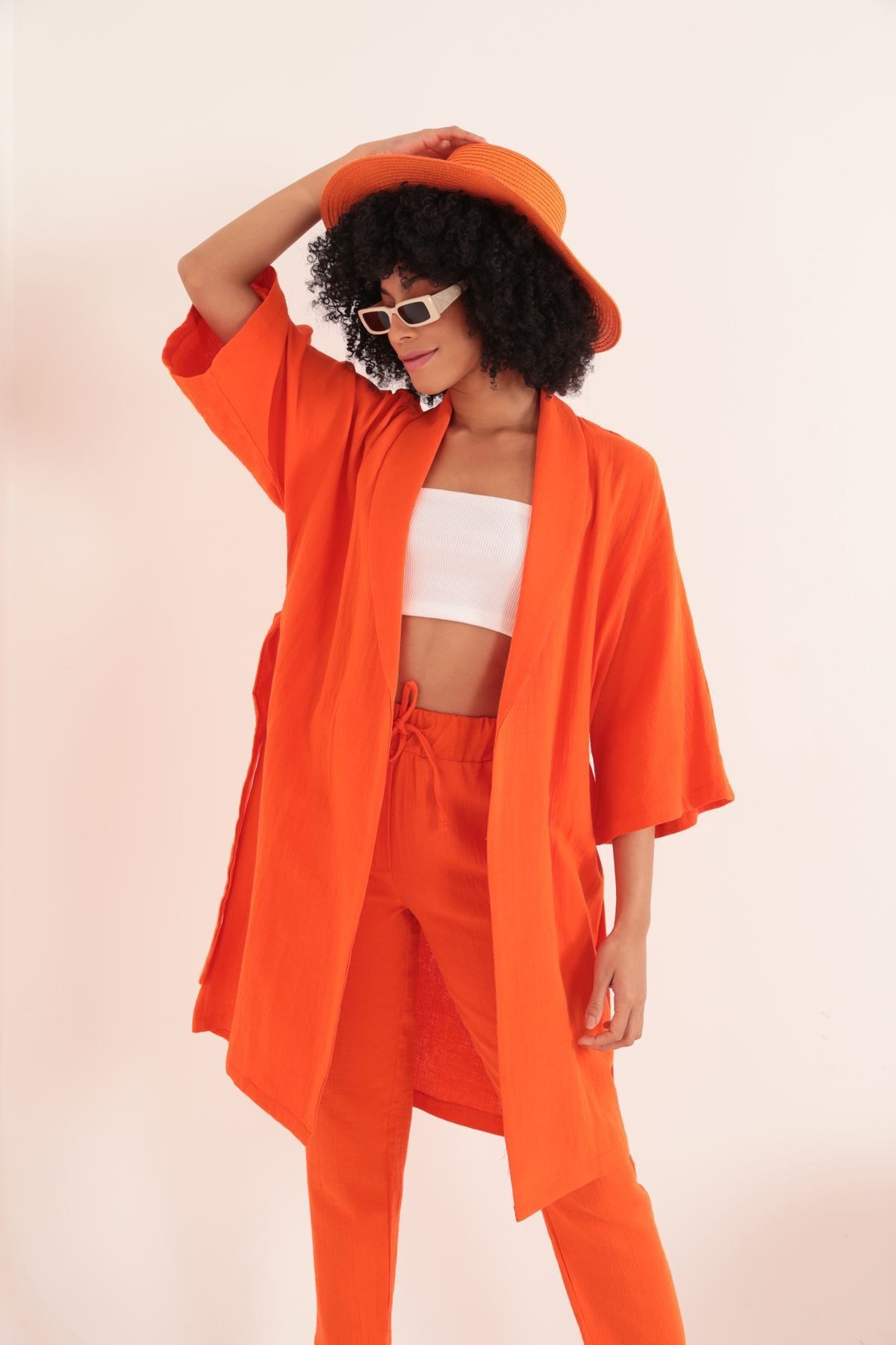 Kimono Üst - TURUNCU image
