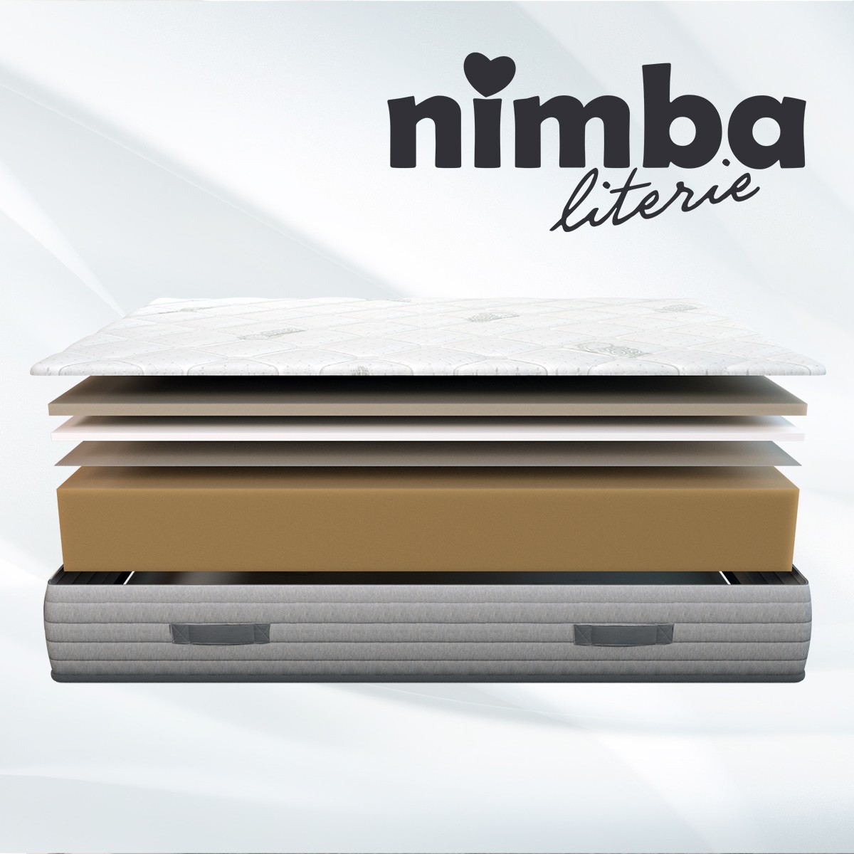 NIMBA LITERIE Dry&Soft Matelas en Mousse