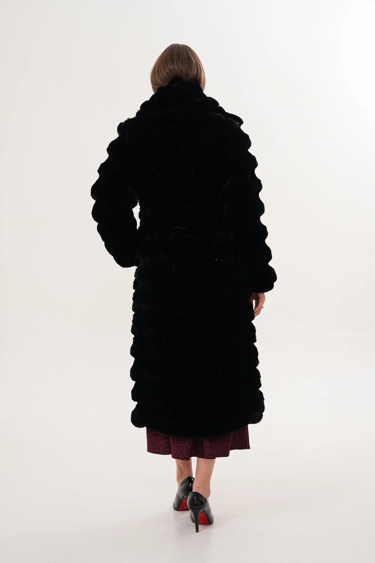 Tam Boy Çinçila Kaban - siyah