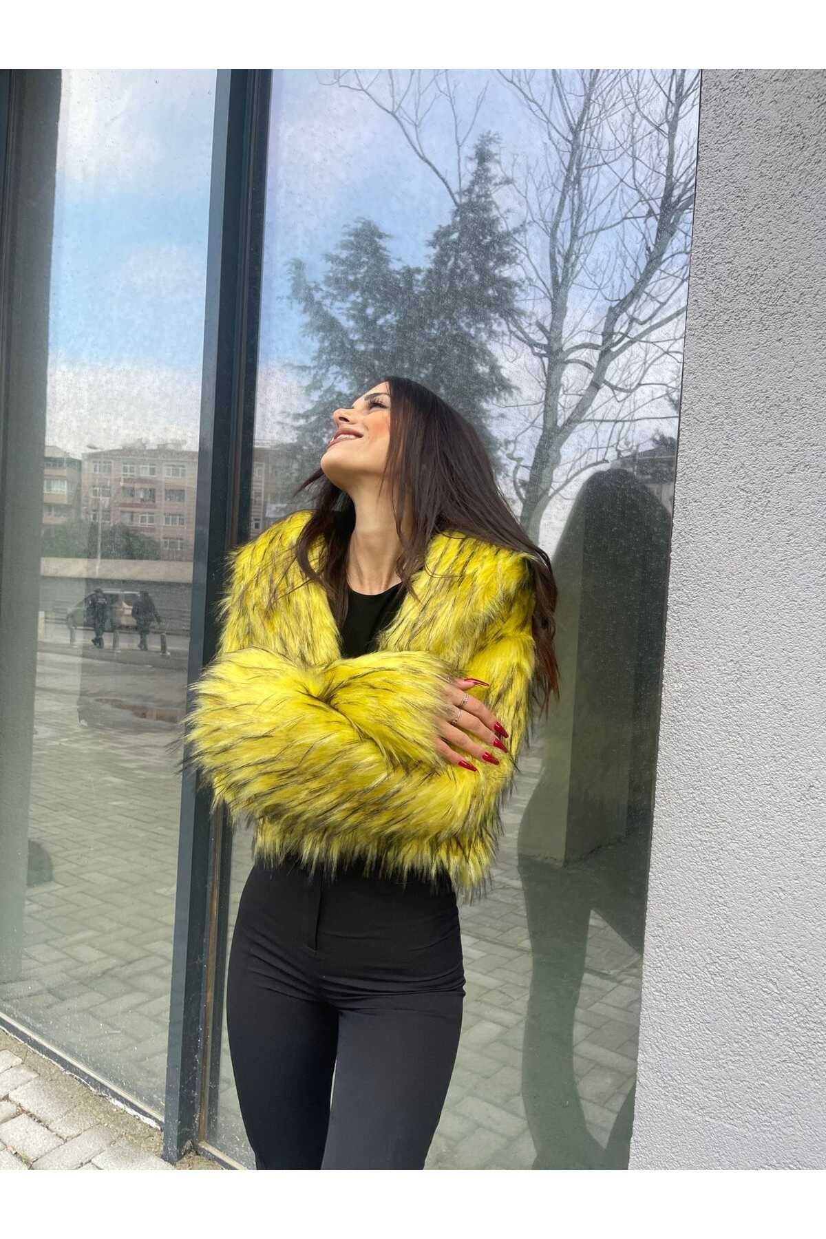 Racun Şal Yaka Kürk