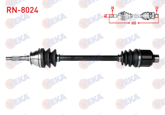 KOMPLE AKS SOL-SAG ON RENAULT R12