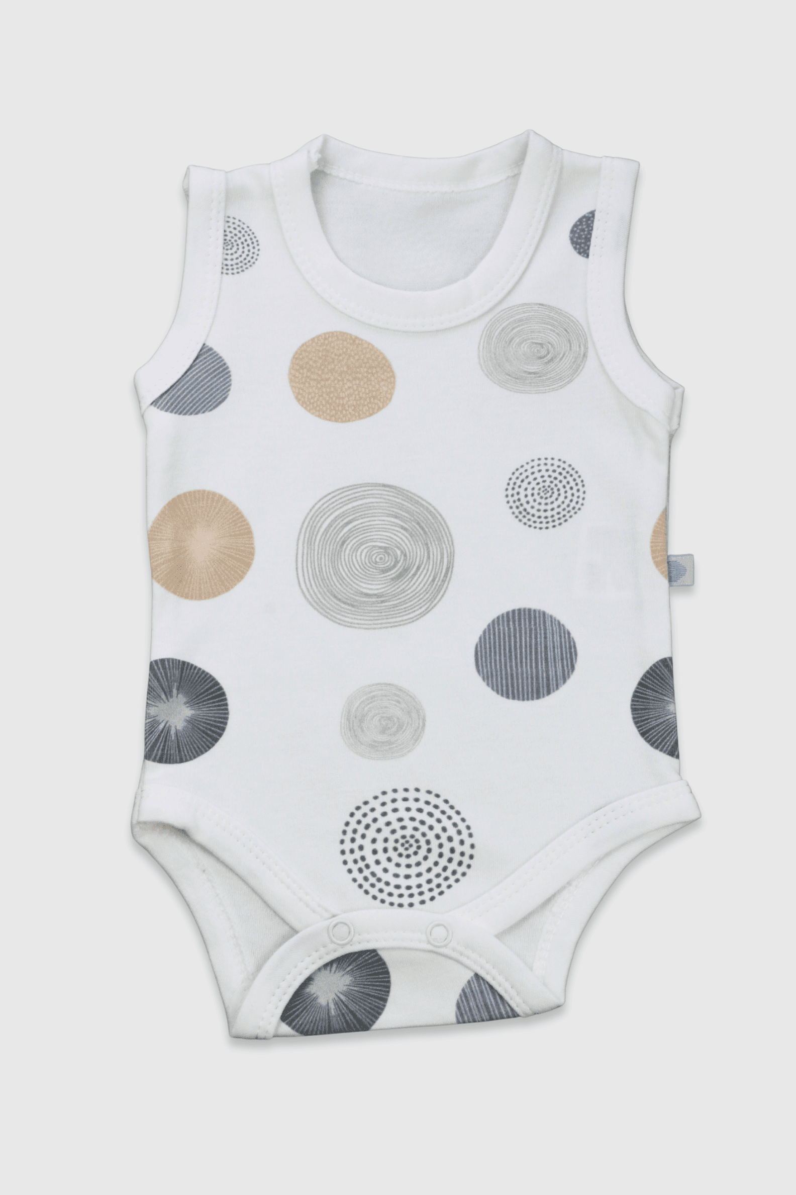 Circle Desen Çıtçıtlı Zıbın (Body)