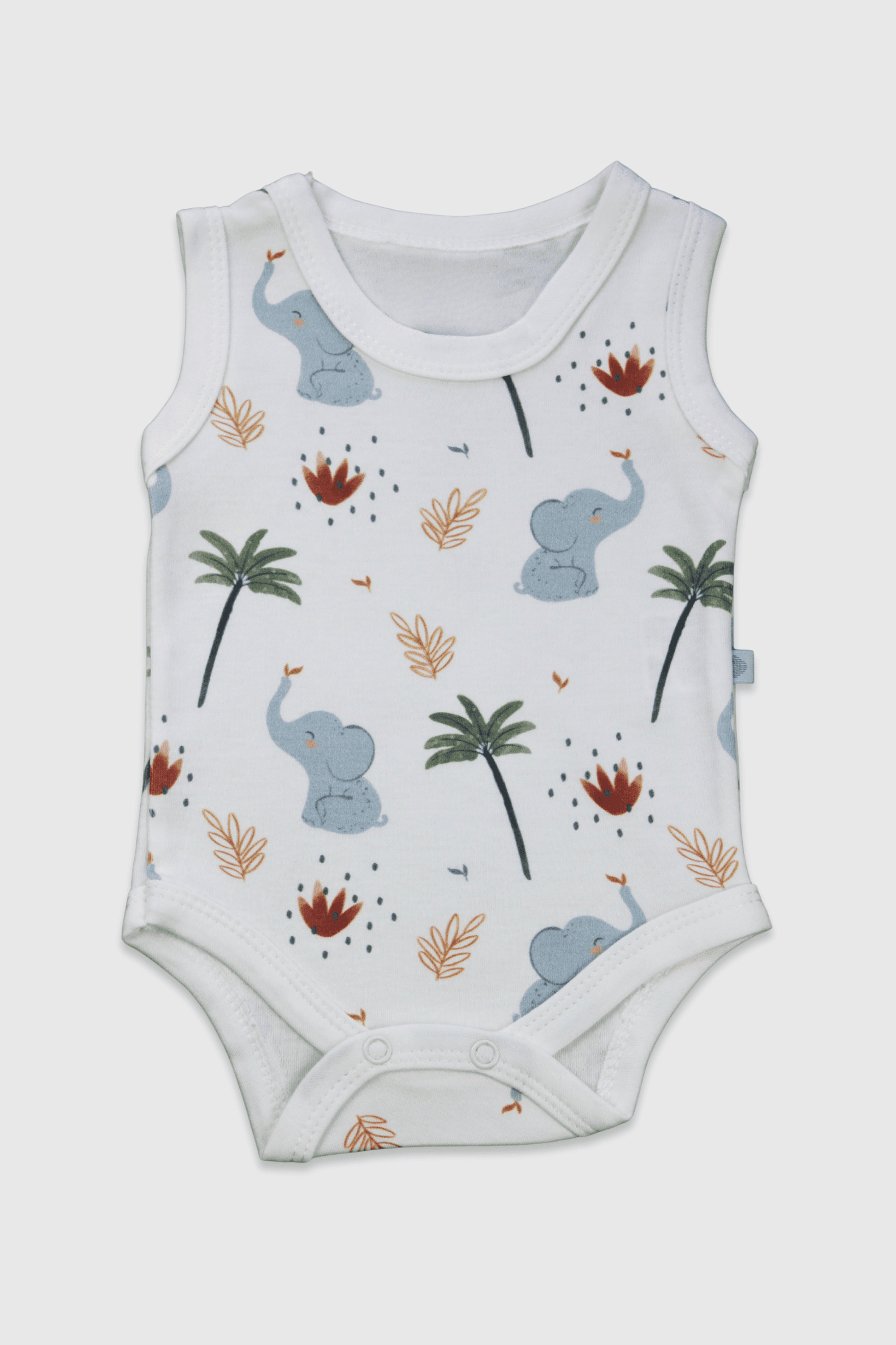 Elephant Desen Çıtçıtlı Zıbın (Body)