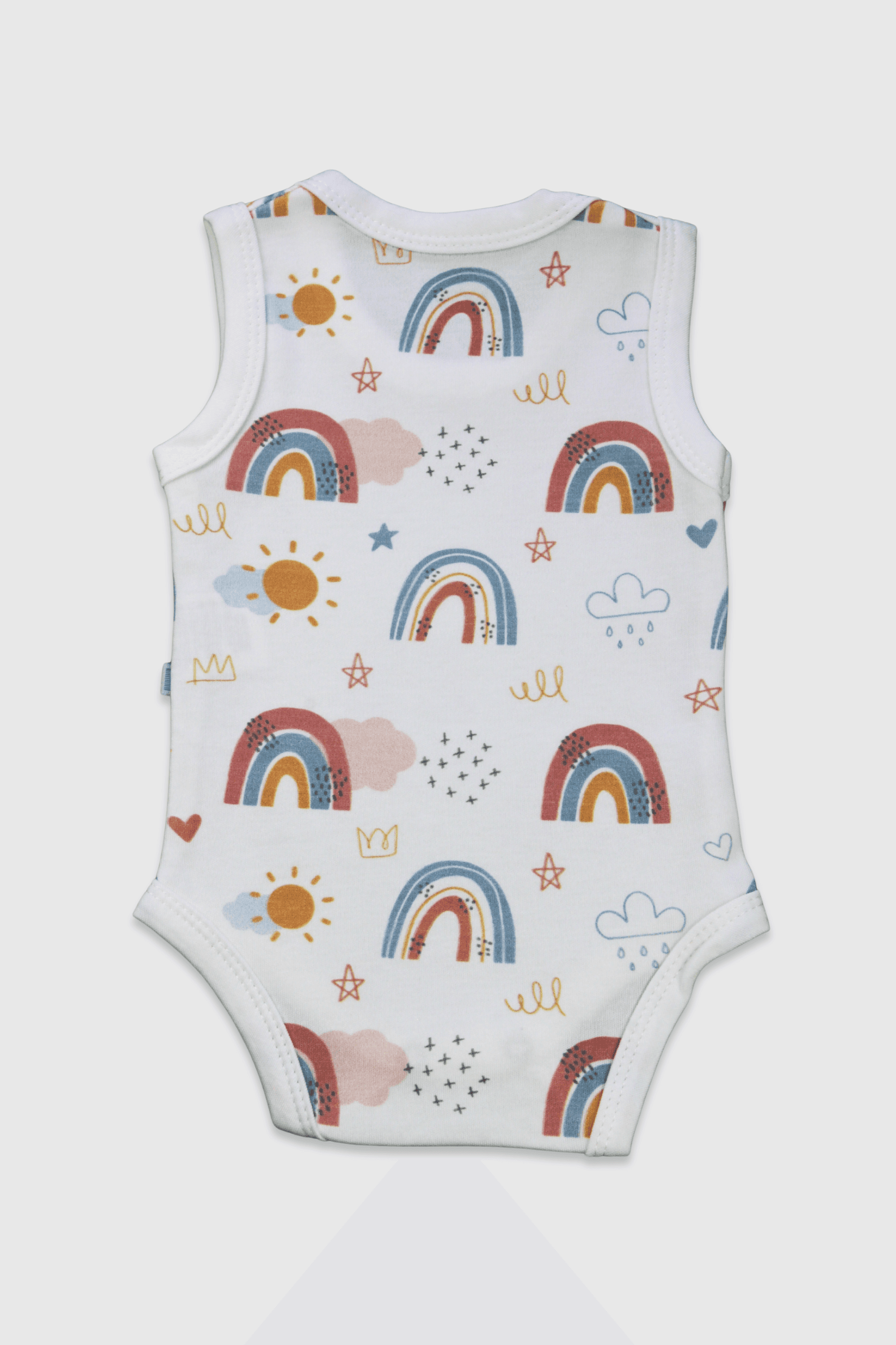 Gökkuşağı Desenli Çıtçıtlı Zıbın (Body)